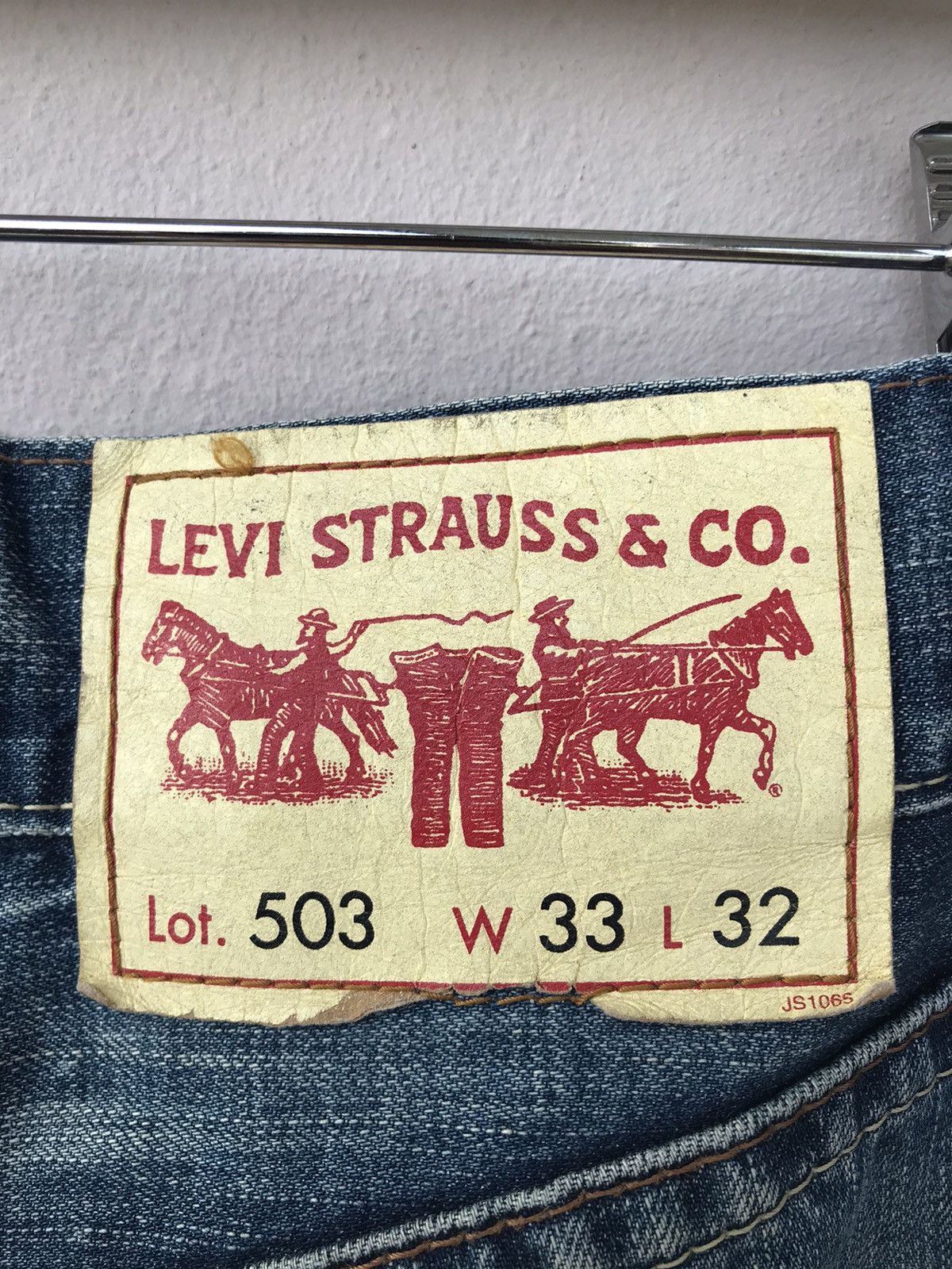 Levi's Vintage Levis 503 Distressed Denim Size US 35 - 11 Thumbnail