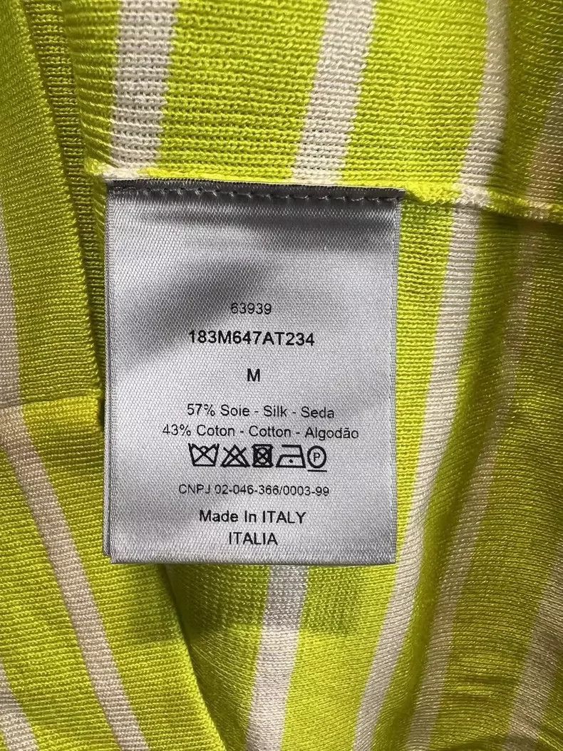 Dior DIOR Striped Logo Knit Short Sleeve Shirt-2505 Size US M / EU 48-50 / 2 - 5 Thumbnail