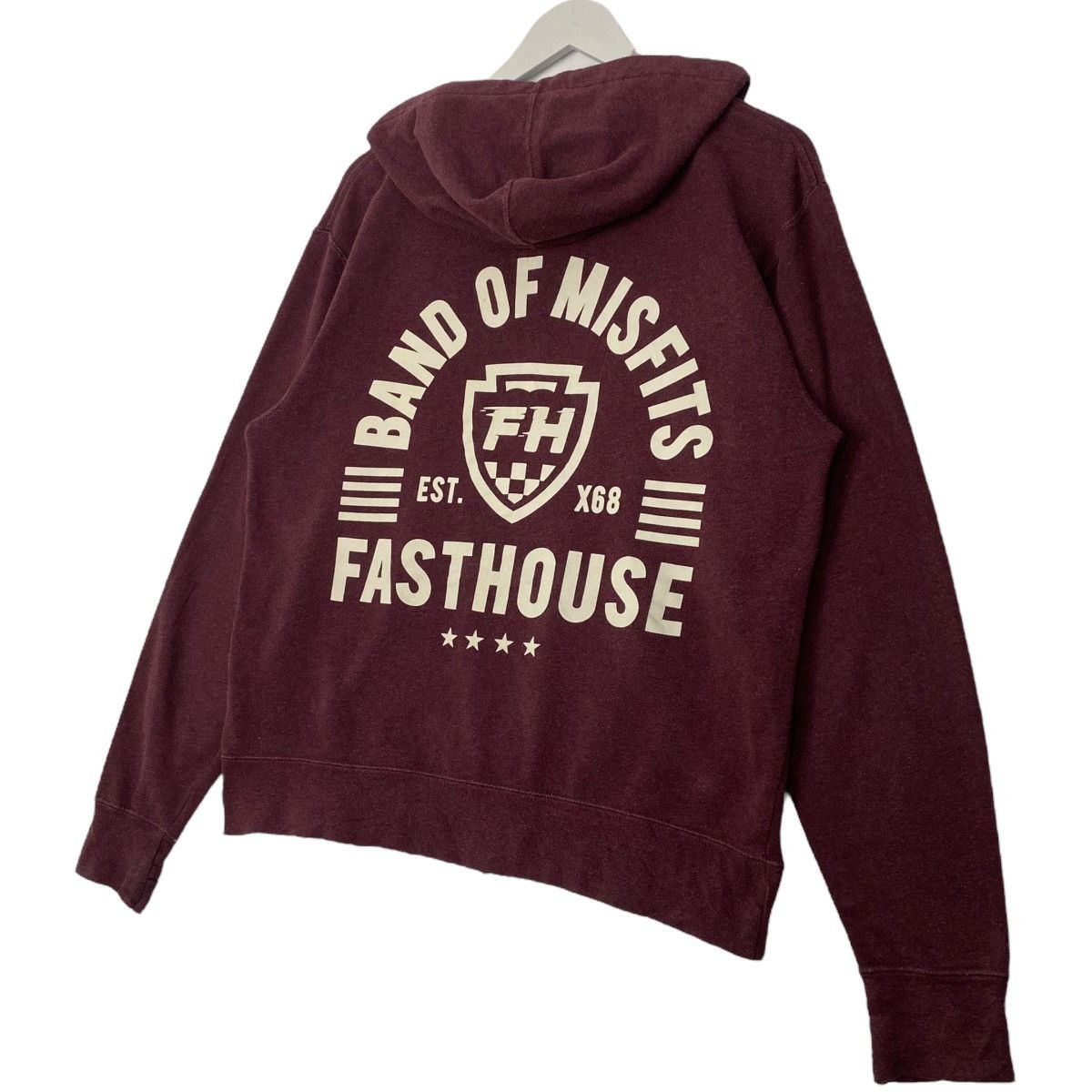 Vintage Vintage FastHouse Full Zip Hoodie Red Pullover Jumper Size M Size US M / EU 48-50 / 2 - 6 Thumbnail