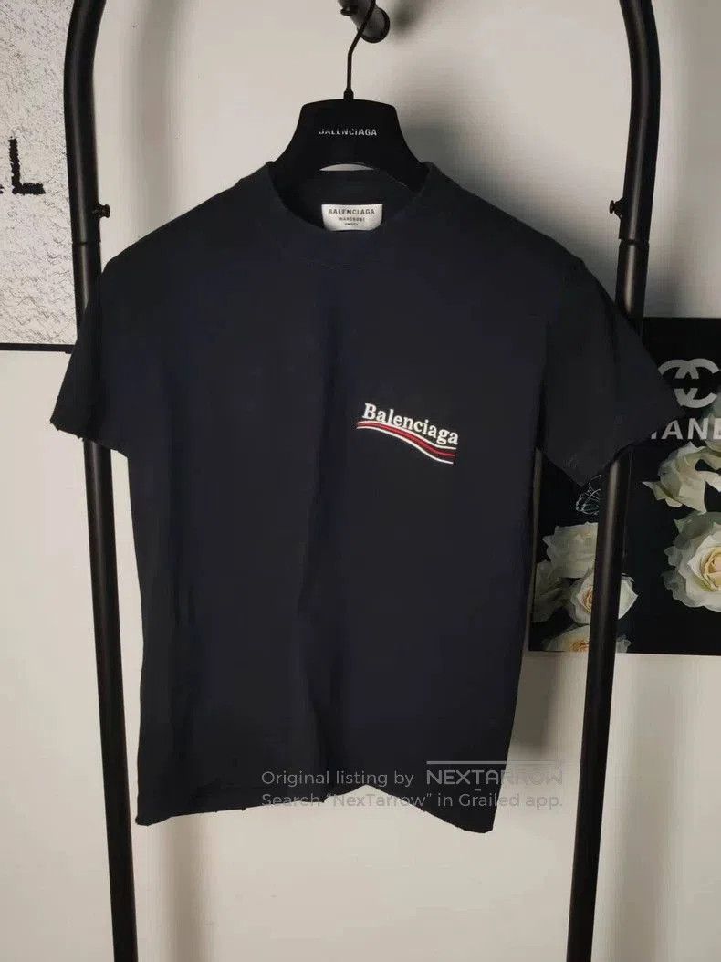 Balenciaga Balenciaga Wave Embroidery Short Sleeve. Size US S / EU 44-46 / 1 - 1 Thumbnail