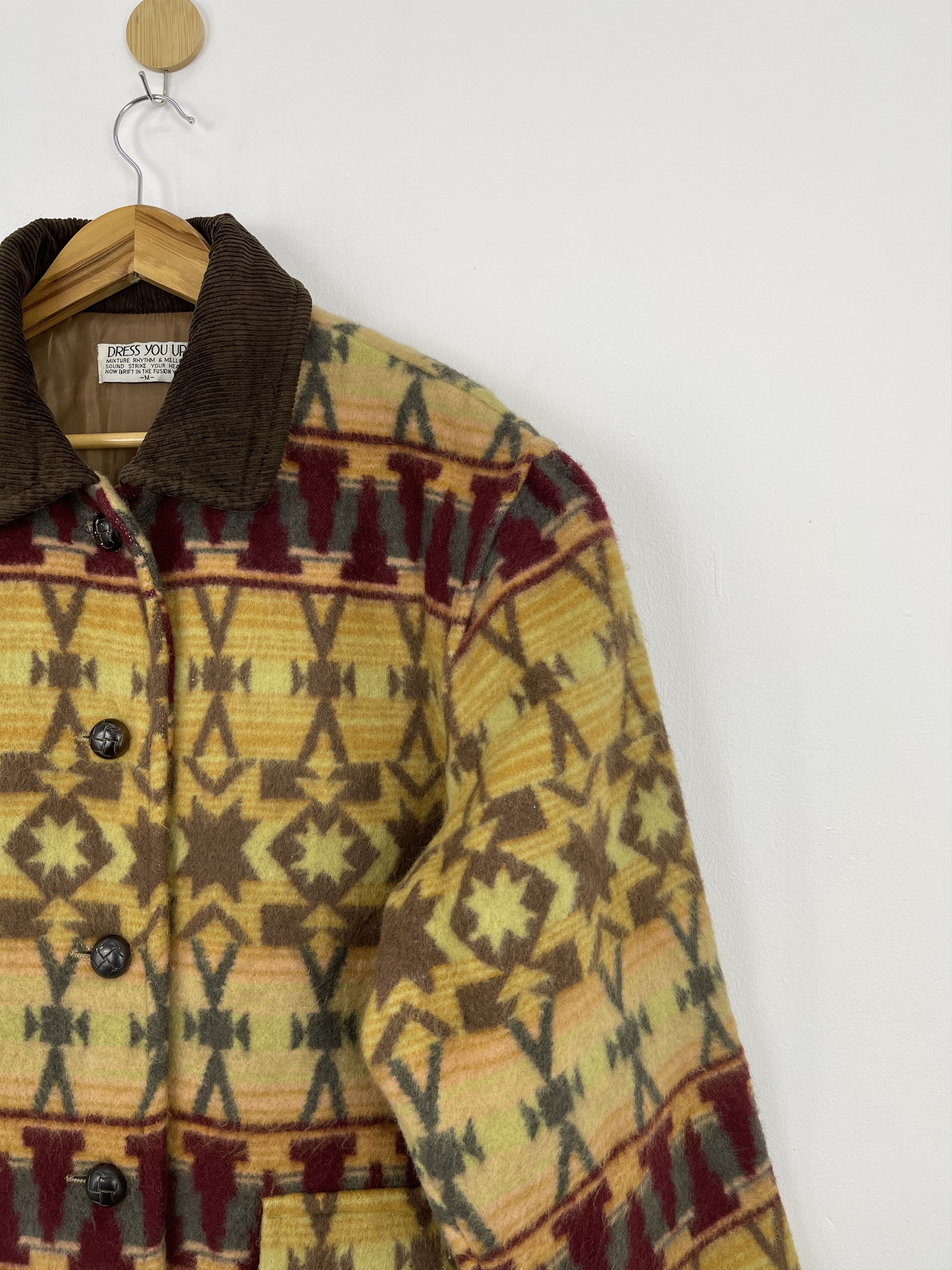 Japanese Brand Vintage Japanese Brand Navajo Button Up Wool Jacket JA0042 Size US M / EU 48-50 / 2 - 7 Thumbnail