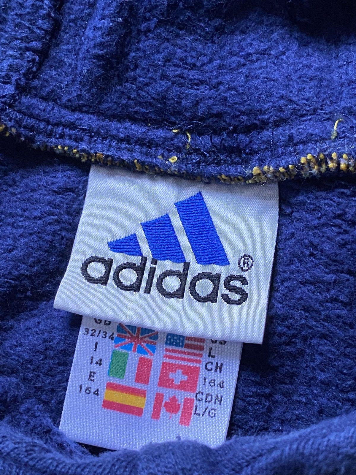 Adidas × Vintage Vintage 90s Adidas Basketball Hoodie Big logo Size US XS / EU 42 / 0 - 6 Thumbnail