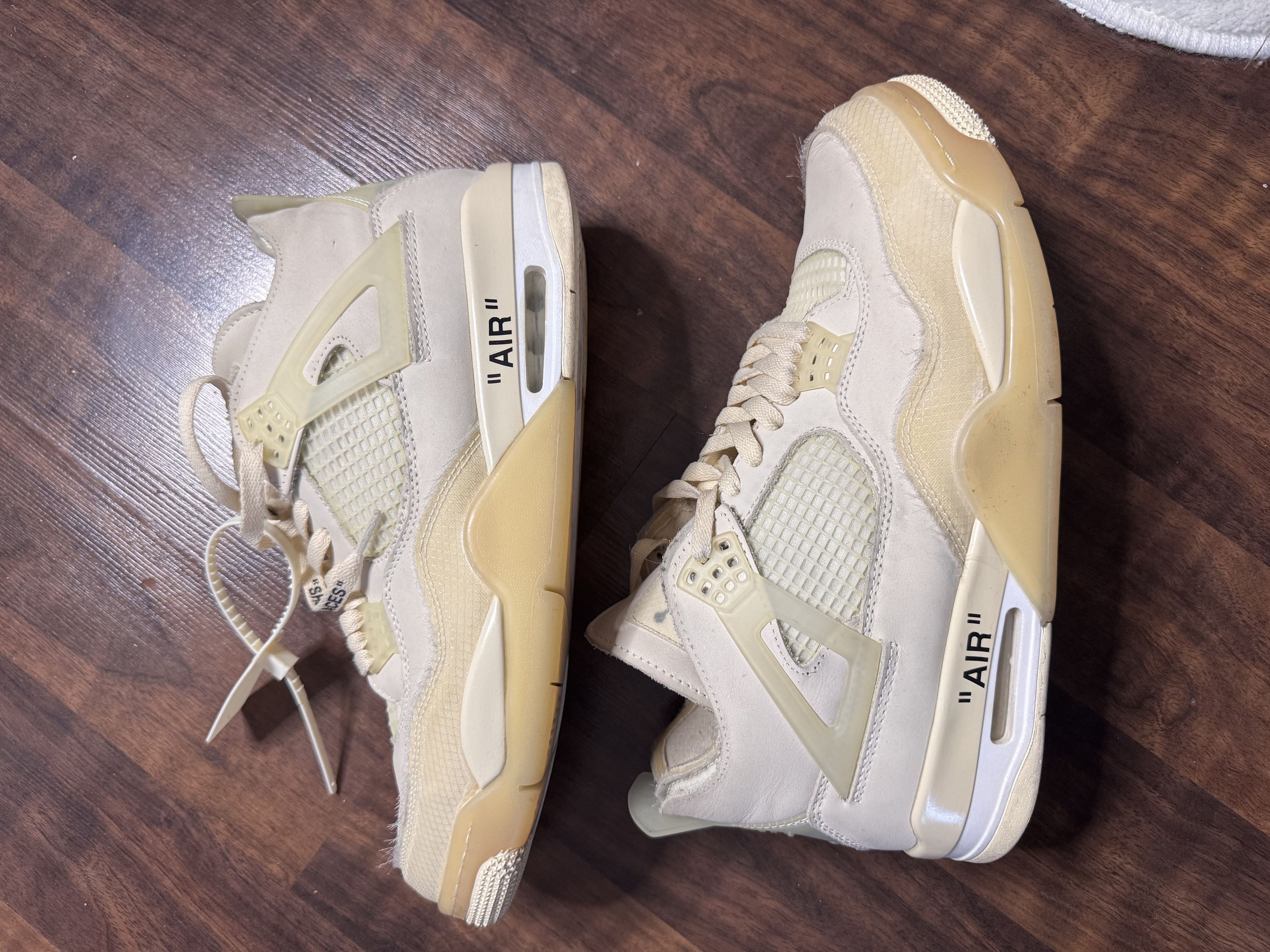 Jordan Brand × Off-White Off-White Air Jordan 4 Retro SP "Sail" Size US 13 / EU 46 - 8 Thumbnail
