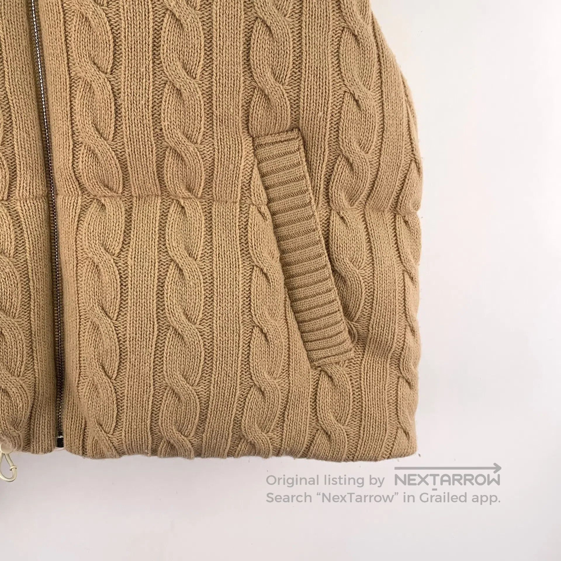 Miu Miu Miu Miu Brown Twisted Logo Letter Embroidered Wool Hooded Size XS / US 0-2 / IT 36-38 - 4 Thumbnail