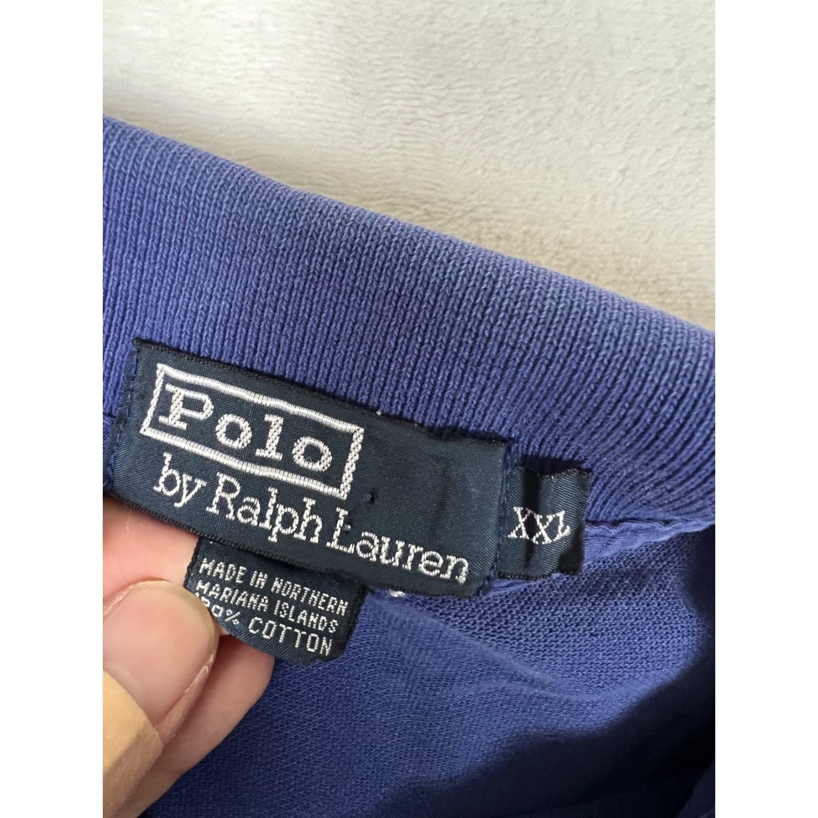 Polo Ralph Lauren VINTAGE Polo Ralph Lauren Polo Shirt Mens 2XL Blue Red Pony Logo Y2K Faded Size US XXL / EU 58 / 5 - 3 Thumbnail