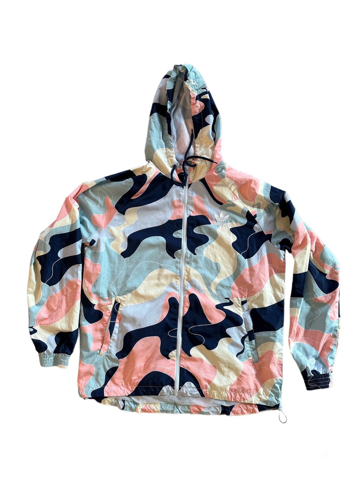 Image of Adidas Originals Mens All Over Print Windbreaker Xl