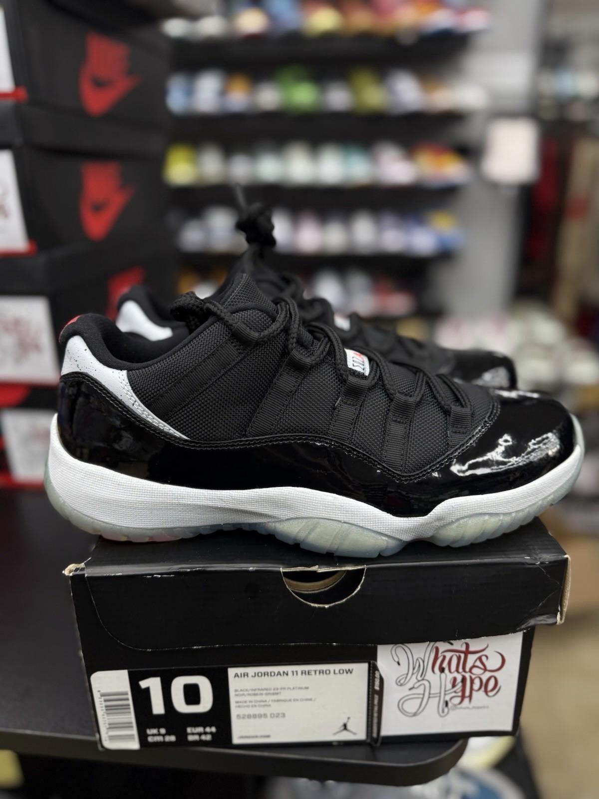 Jordan Brand Size 10- Nike Air Jordan 11 Retro Low Infrared 23 Black 2014 Size US 10 / EU 43 - 10 Thumbnail