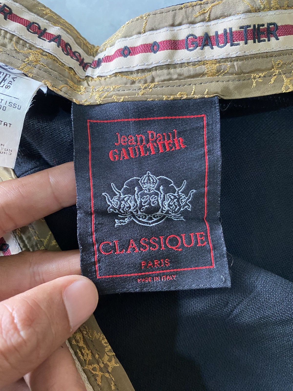 Jean Paul Gaultier Jean Paul Gaultier Classique Black High-Waist Wide-Leg Pants Size 25" / US 0 / IT 36 - 13 Thumbnail