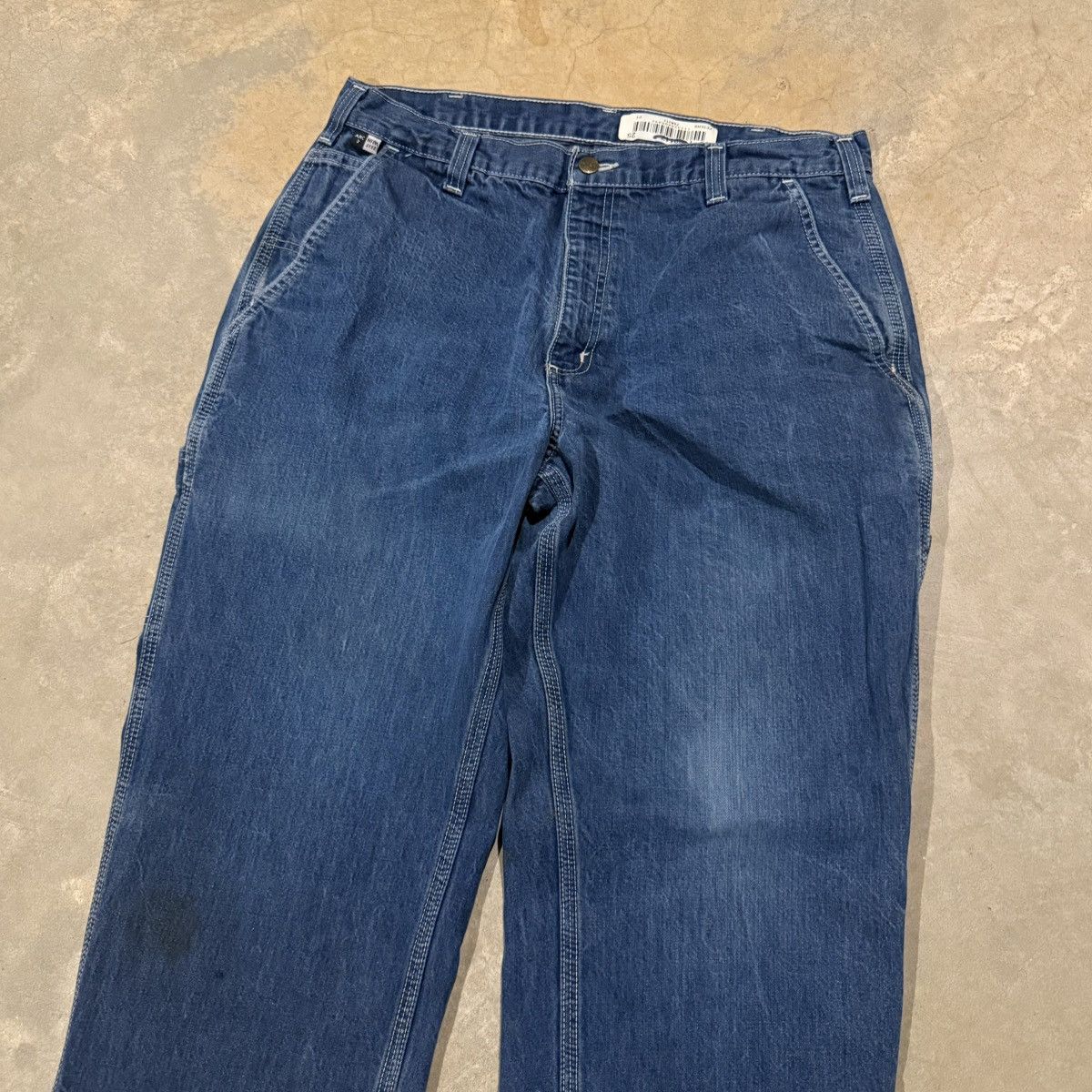 Carhartt 2000s Carhartt Faded Baggy Carpenter Jeans ERD Grunge Y2K Size US 35 - 7 Thumbnail