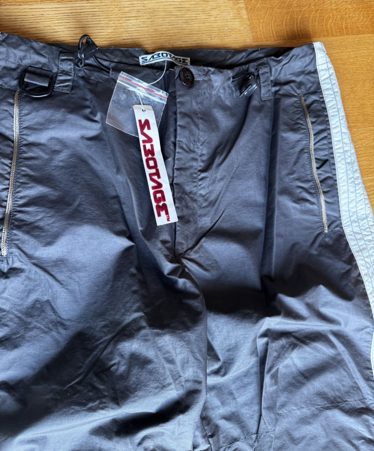 Walter Van Beirendonck NOS 1990‘s Sabotage Gold Rope/Panel Rave Pant Size US 33 - 5 Thumbnail