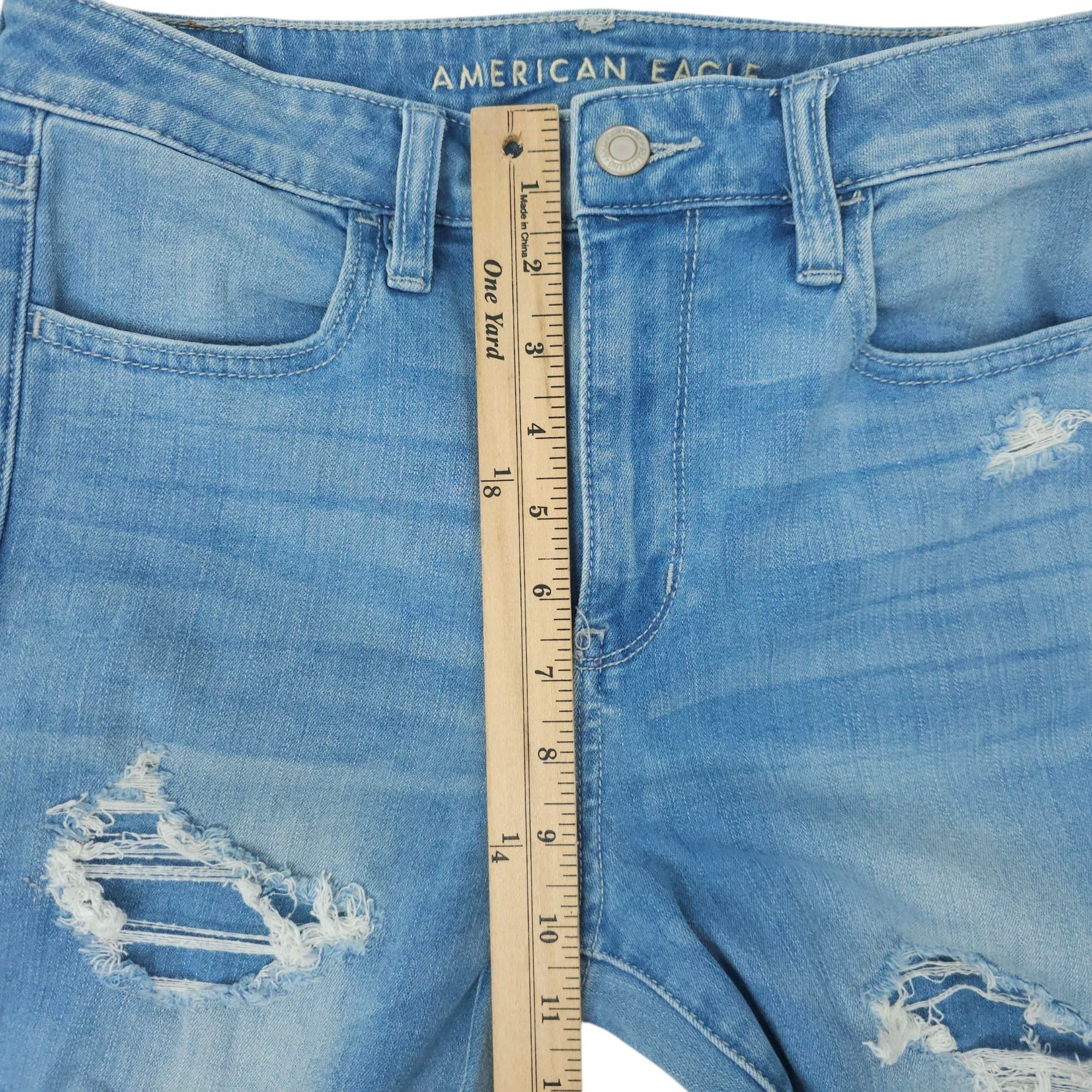 American Eagle Outfitters American Eagle 360 Next Level Stretch Super Hi Rise Jegging Size 30" / US 8 / IT 44 - 4 Thumbnail