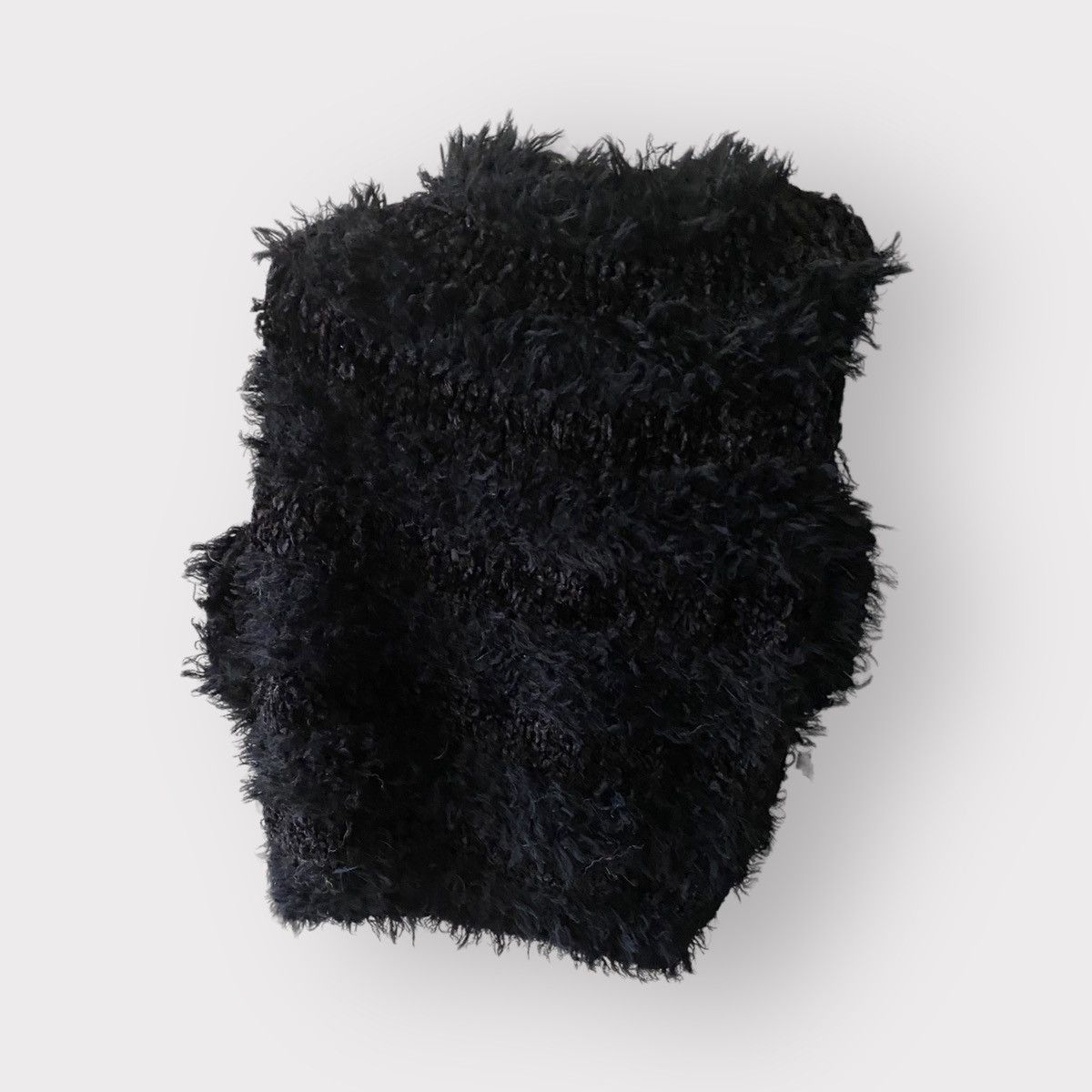 Comme des Garcons Wool Rayon faux Fur Asymmetric Blouse Size M / US 6-8 / IT 42-44 - 1 Thumbnail