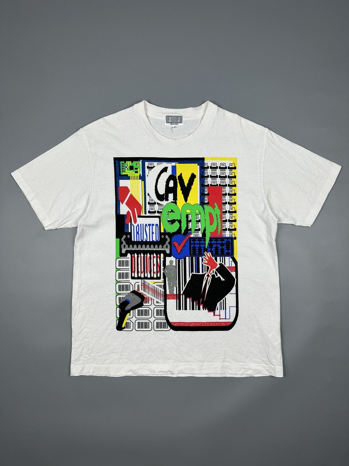 Cav Empt × Designer Cav Empt Trusted Devices White Tee Size US M / EU 48-50 / 2 - 1 Thumbnail