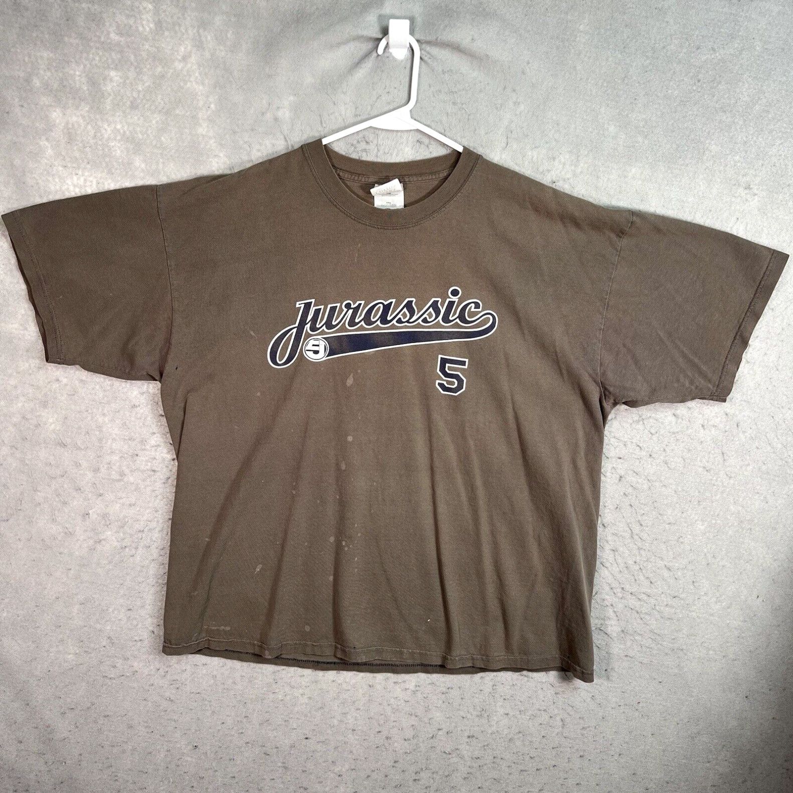 image of Gildan Vintage 1999 90's Jurassic 5 Hip Hop Rap Tee T Shirt Adult 2Xl Gray Mens in White