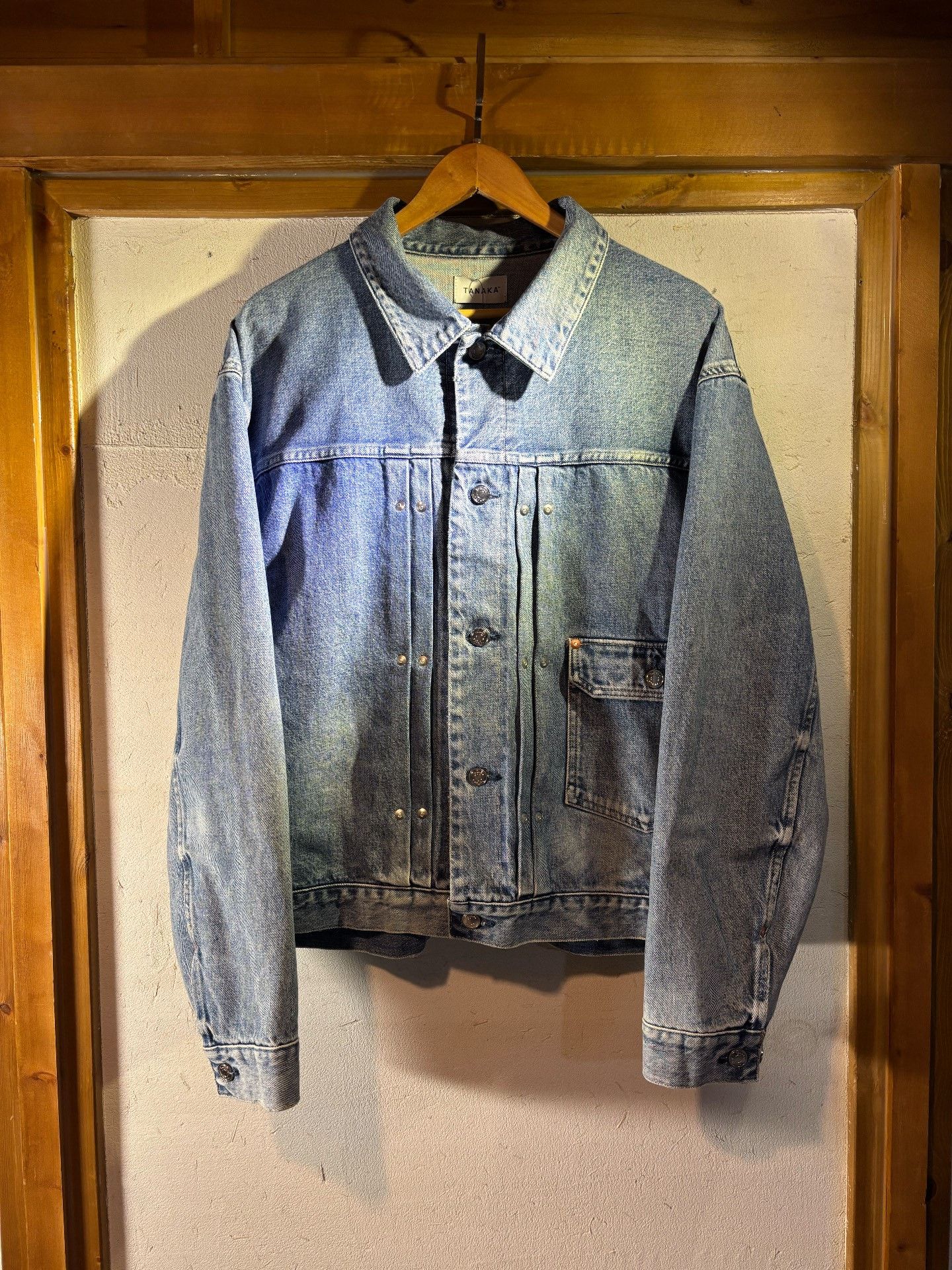 TANAKA Tanaka Type-1 Silhouette Denim Jacket Size US L / EU 52-54 / 3 - 1 Thumbnail