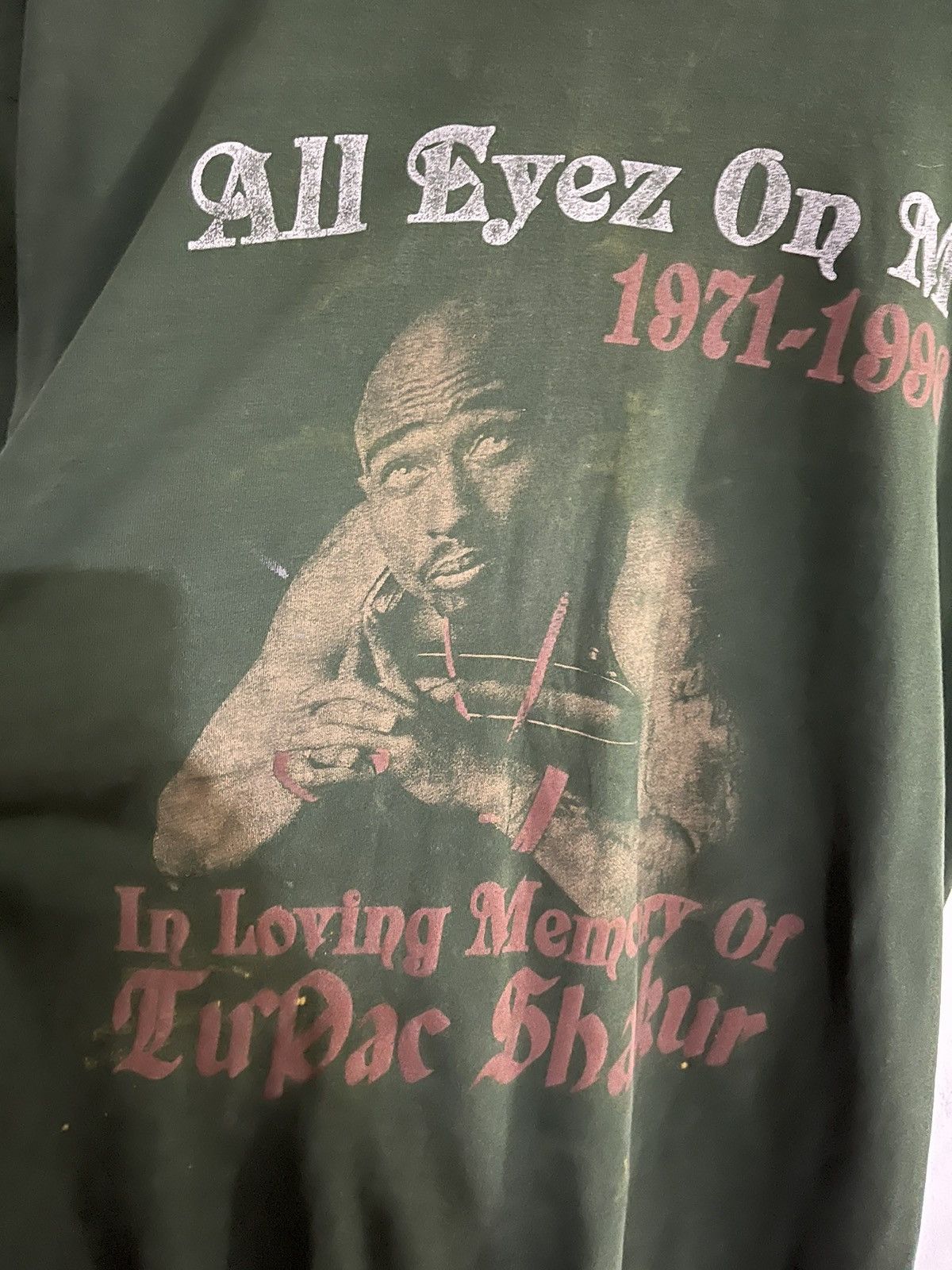 Rap Tees × Vintage 🔥 2 PAC | TUPAC IN LOVING MEMORY #SKU-A418 DP1 Size US XL / EU 56 / 4 - 2 Thumbnail