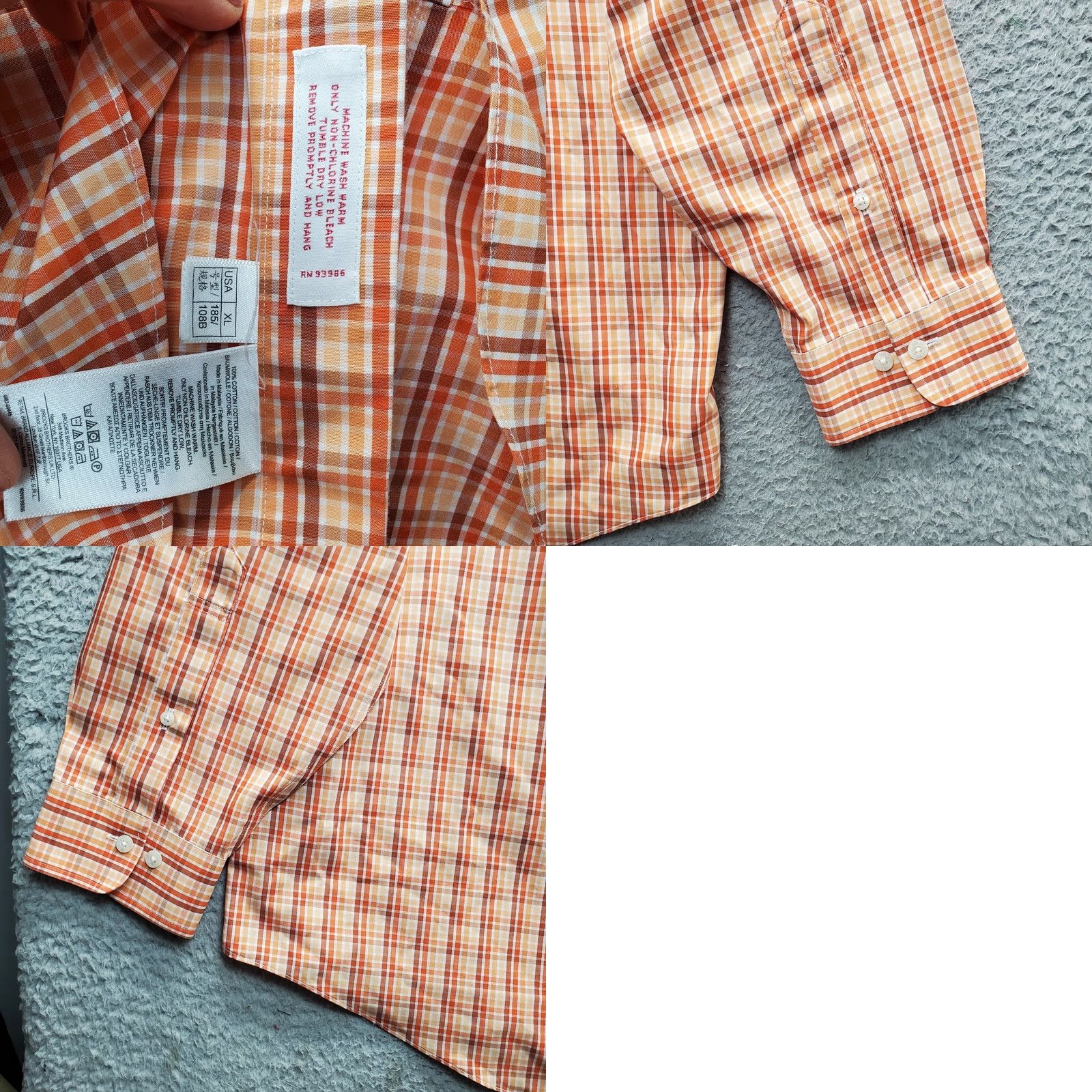 Brooks Brothers Brooks Brothers Shirt Mens XL Multicolor Plaid Non Iron Button-Down Collared Shirt Size US XL / EU 56 / 4 - 8 Thumbnail