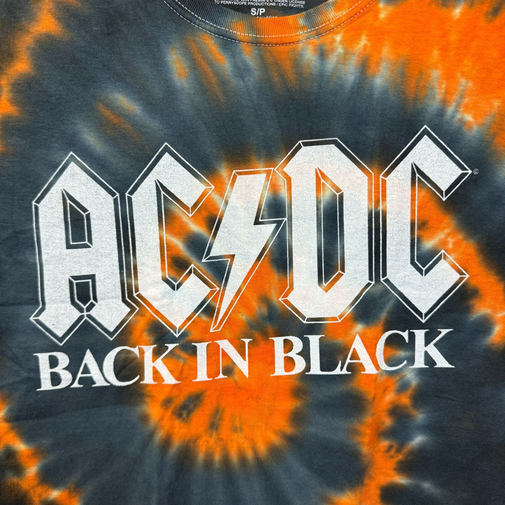 AC/DC × Band Tees AC/DC Back in Black Spellout Heavy Metal Halloween Tie Dye S Size US S / EU 44-46 / 1 - 2 Thumbnail