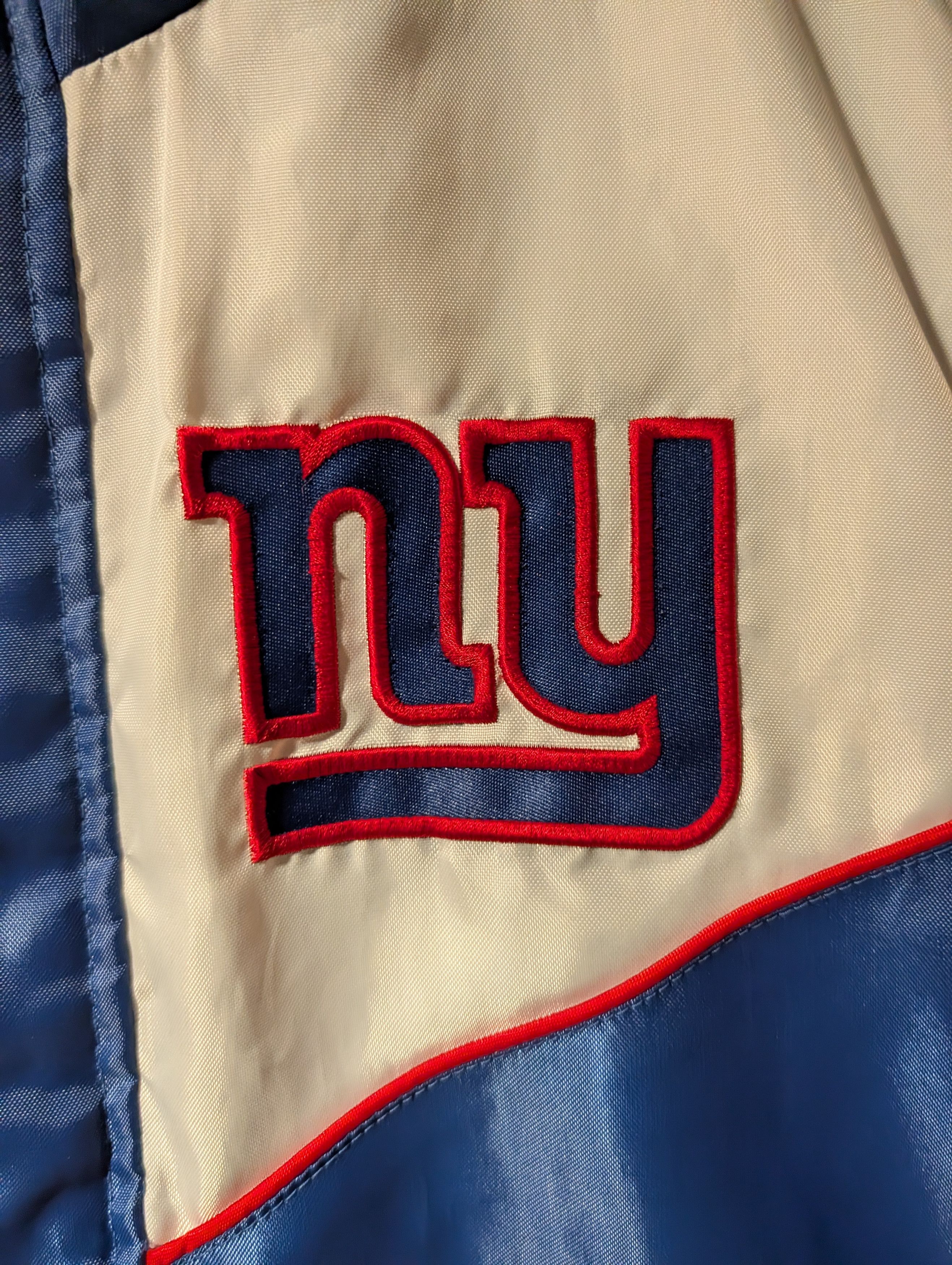 NFL Vtg New York Giants NFL Reversible Fleece Hooded Jacket Size US L / EU 52-54 / 3 - 9 Thumbnail