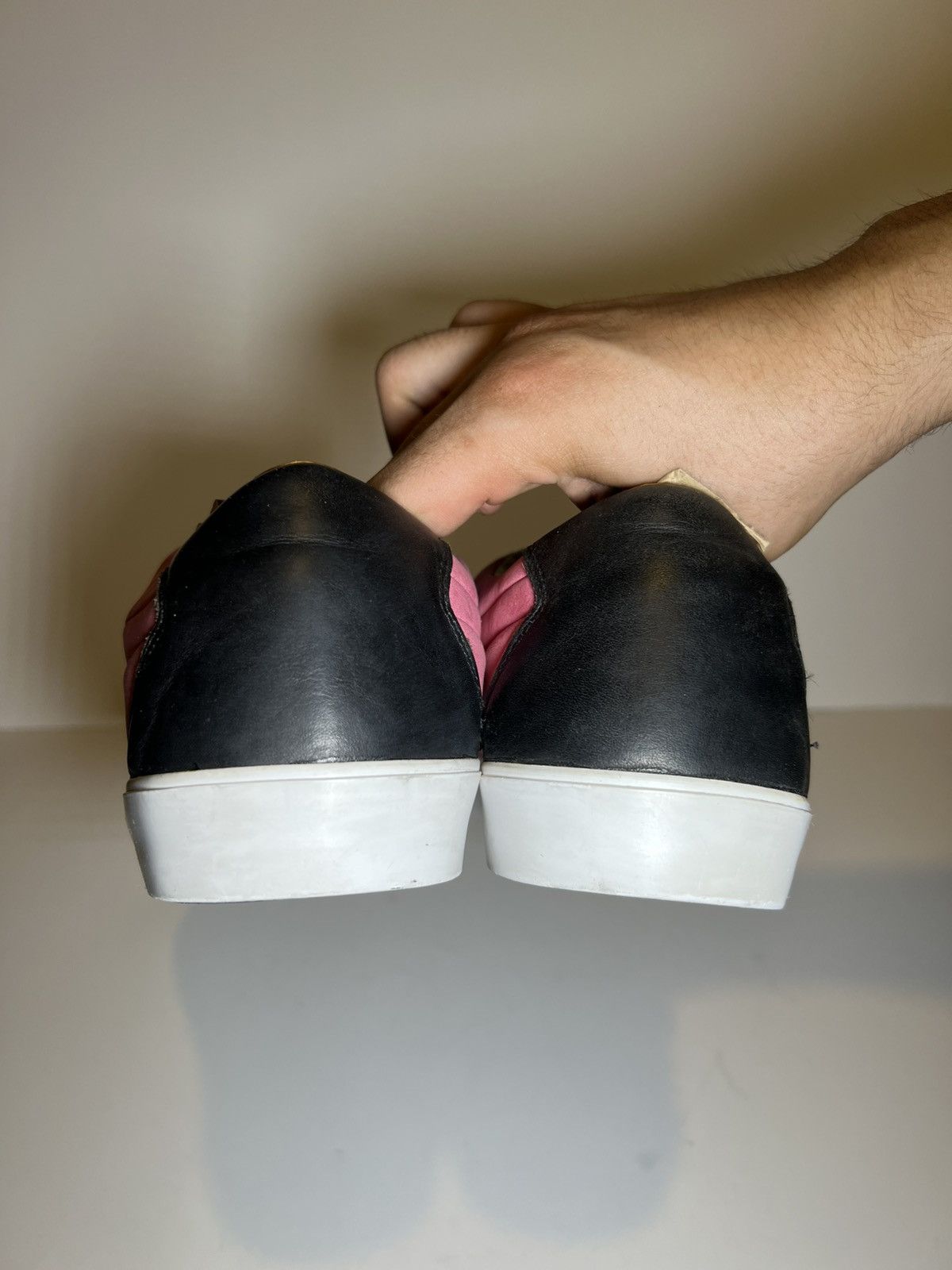 Alexander McQueen × Puma Men Deck Lo sneakers in a pink leather designer skate shoes Size US 12 / EU 45 - 4 Thumbnail