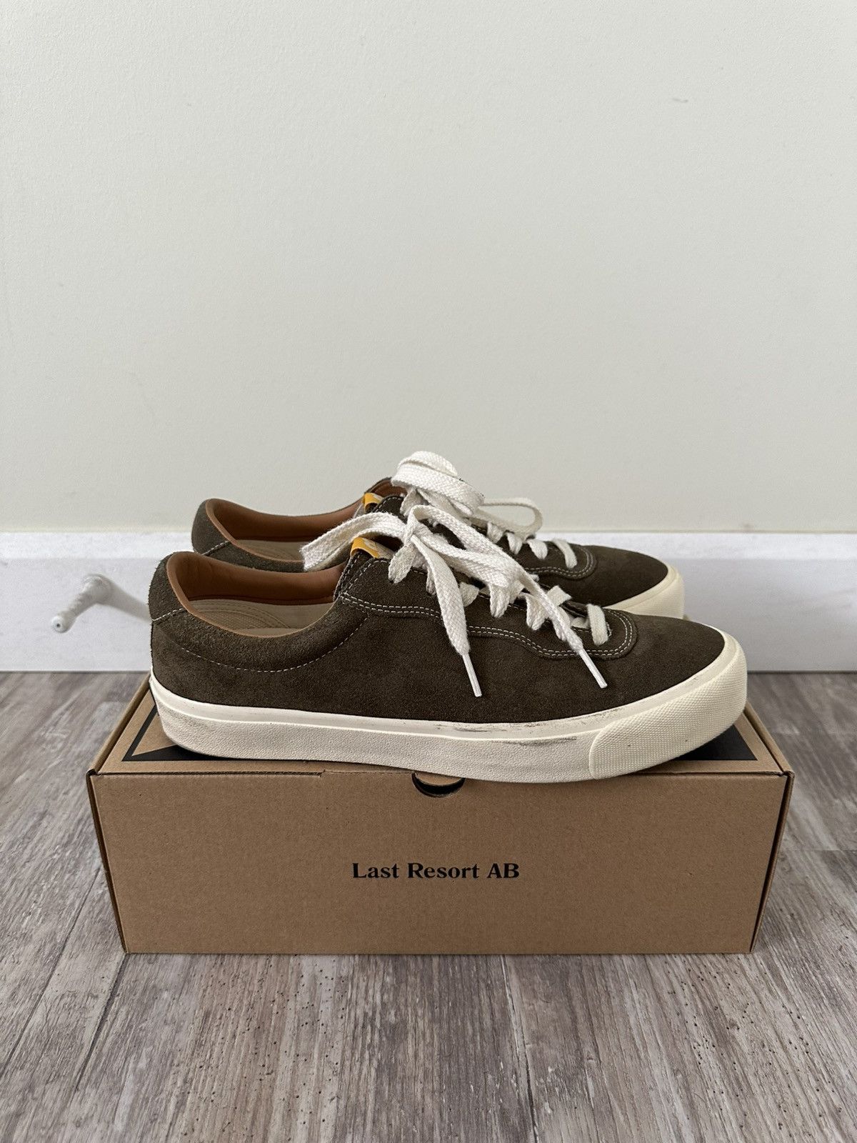 Last Resort AB VM001 Dusty Green Suede | Grailed