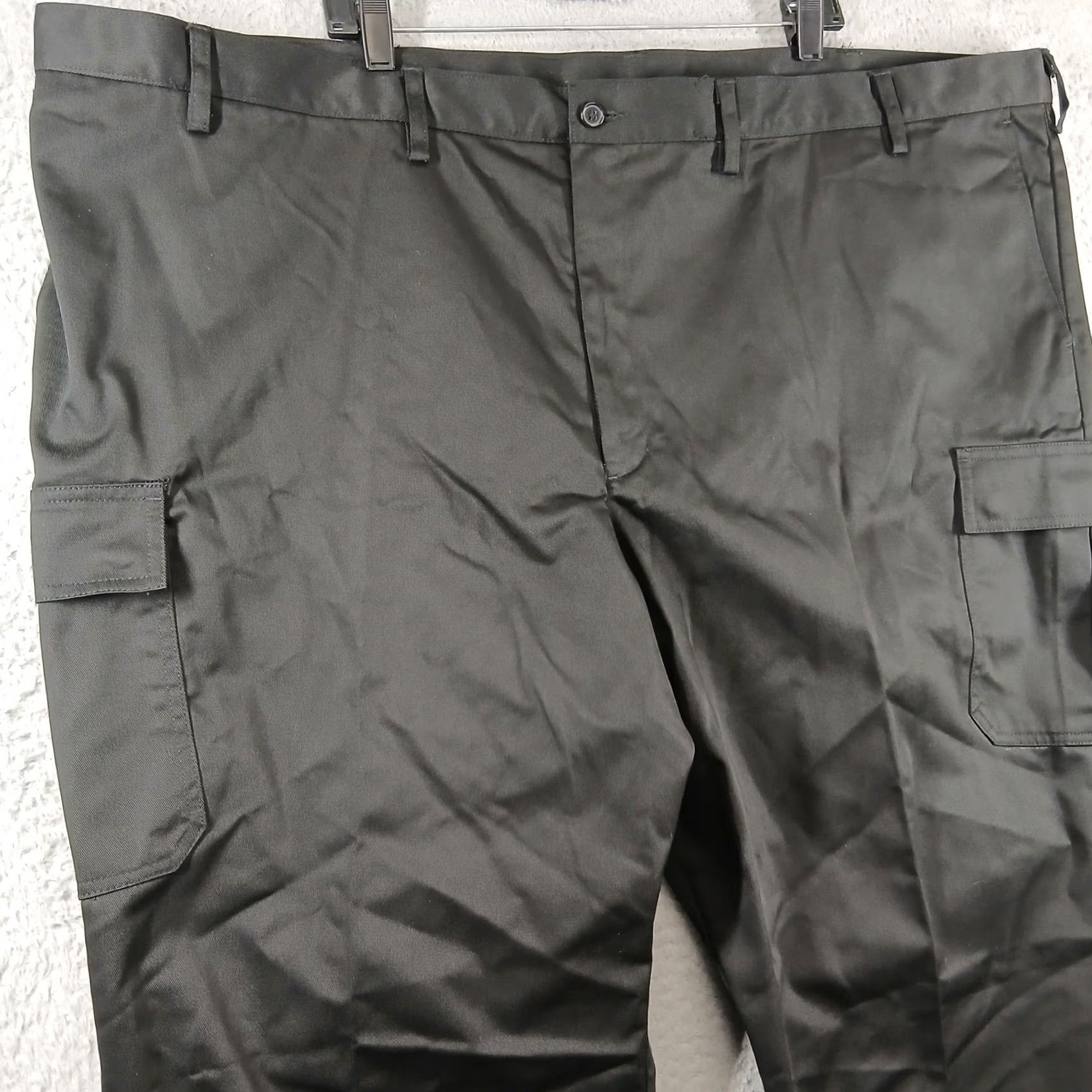 Vintage Edward s Black Utility Chino Cargo Pants Mens 52x34 NWT Size US 36 / EU 52 - 6 Thumbnail