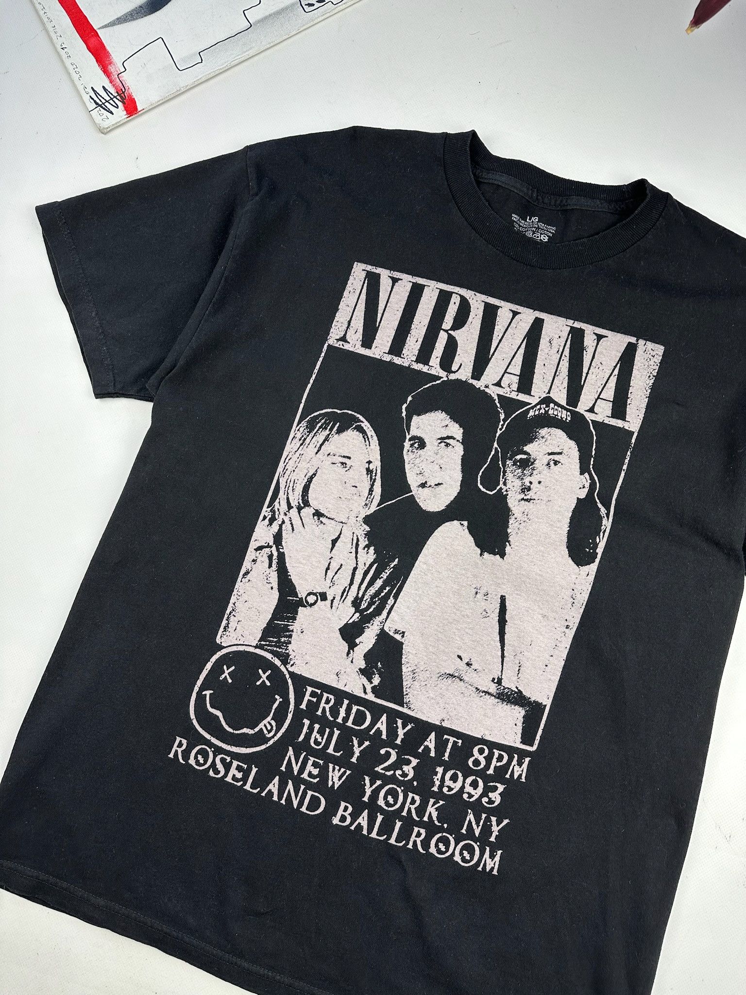 Nirvana Vintage Nirvana T-Shirt Size US L / EU 52-54 / 3 - 3 Thumbnail