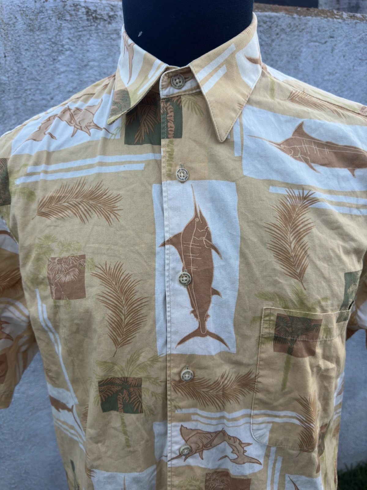 Reyn Spooner Reyn Spooner Yellow Full Button Hawaiian Print Men's S Size US L / EU 52-54 / 3 - 3 Thumbnail