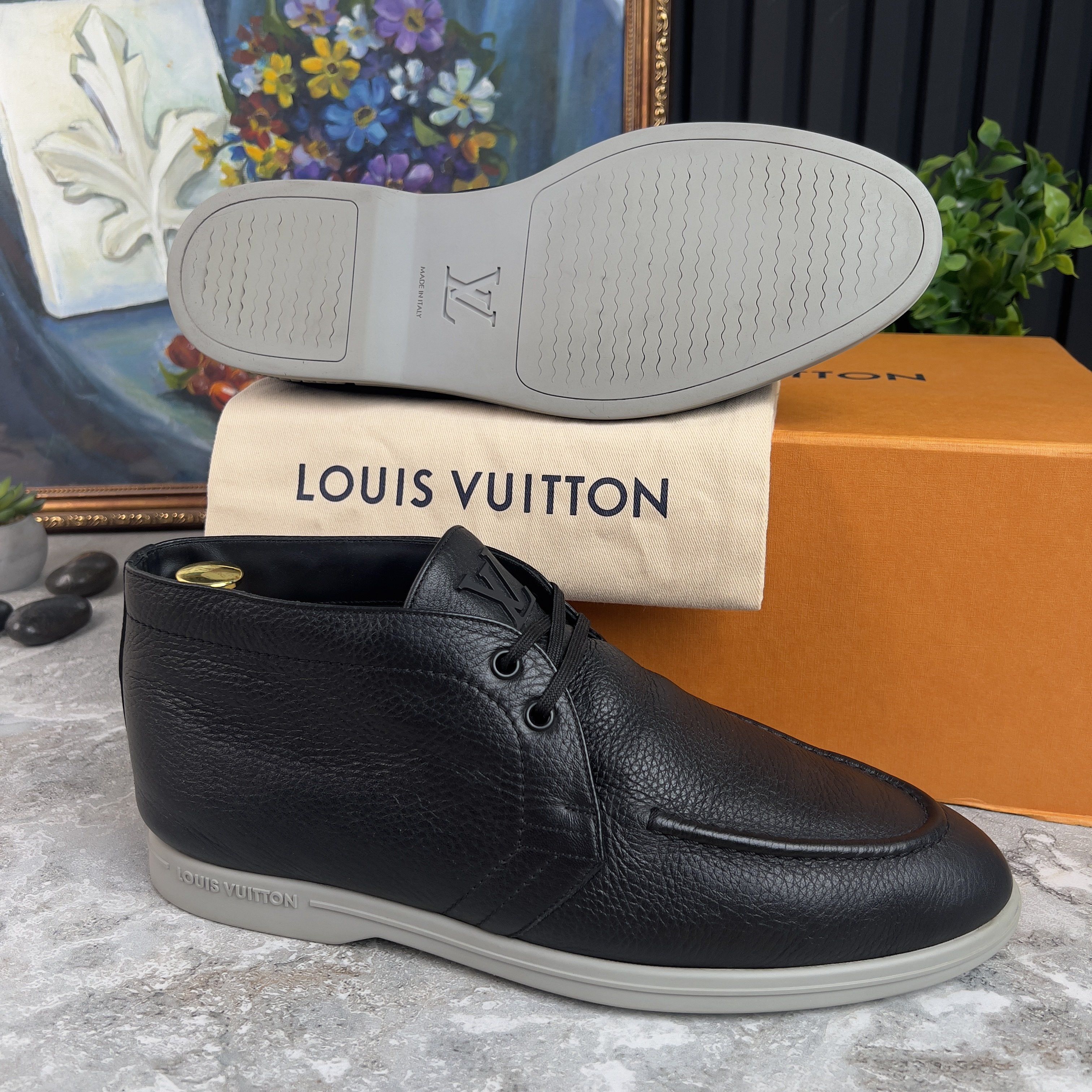 Louis Vuitton Louis Vuitton Estate High Derbies Grain Leather Loro Piana Size US 9 / EU 42 - 8 Thumbnail