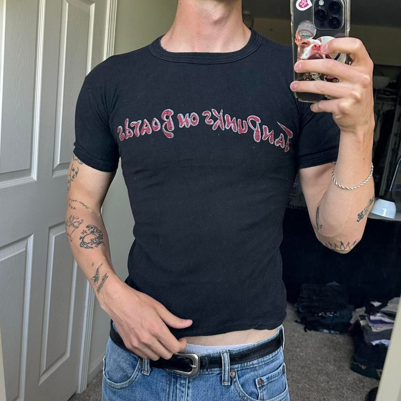Band Tees × Vintage Rare Vintage 70s Tan Punks On Boards Corky Caroll Band Tee Size US S / EU 44-46 / 1 - 1 Thumbnail