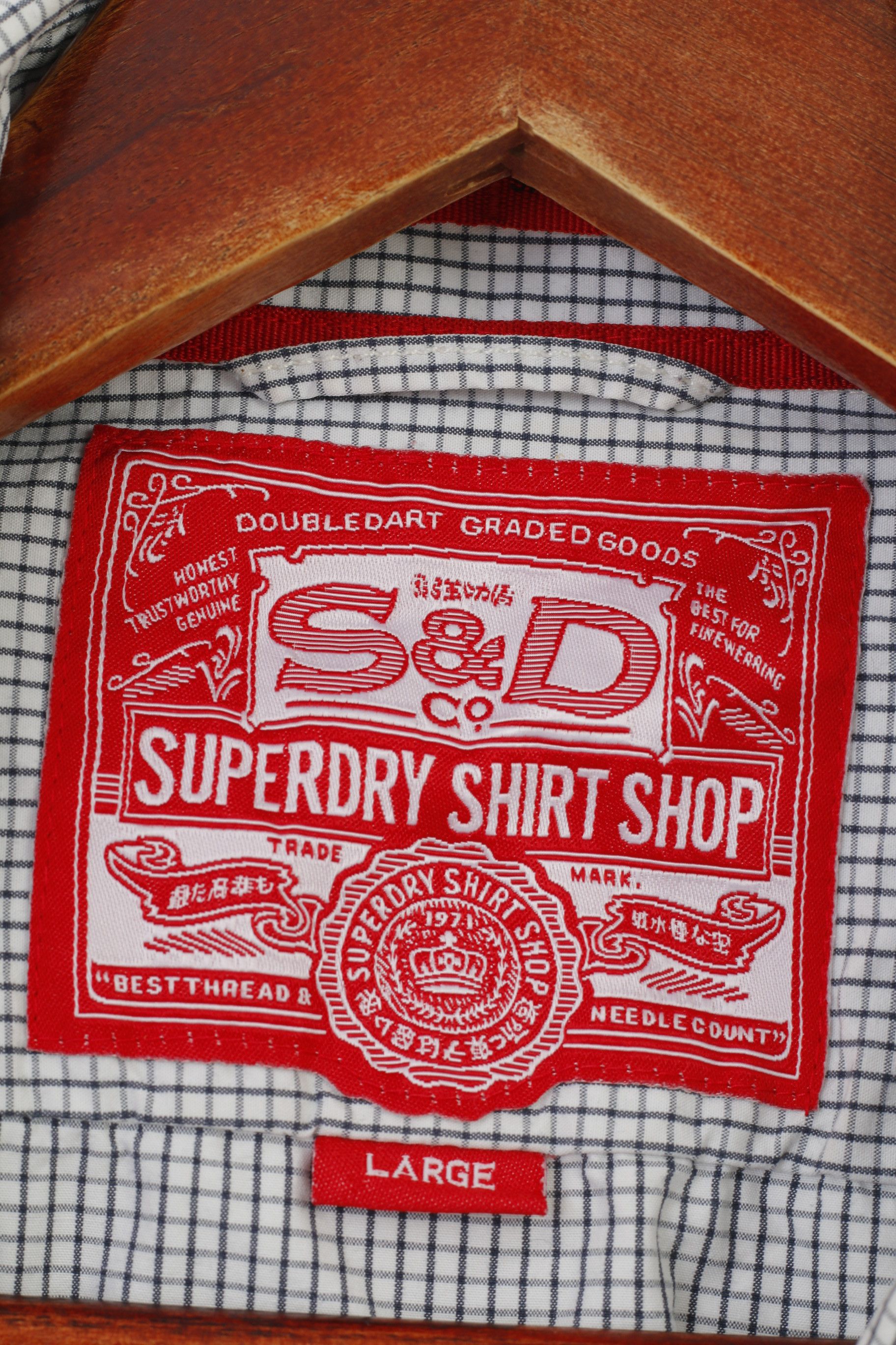 Superdry Superdry Men L Casual Shirt Long Sleeve White 10532 Size US L / EU 52-54 / 3 - 5 Thumbnail
