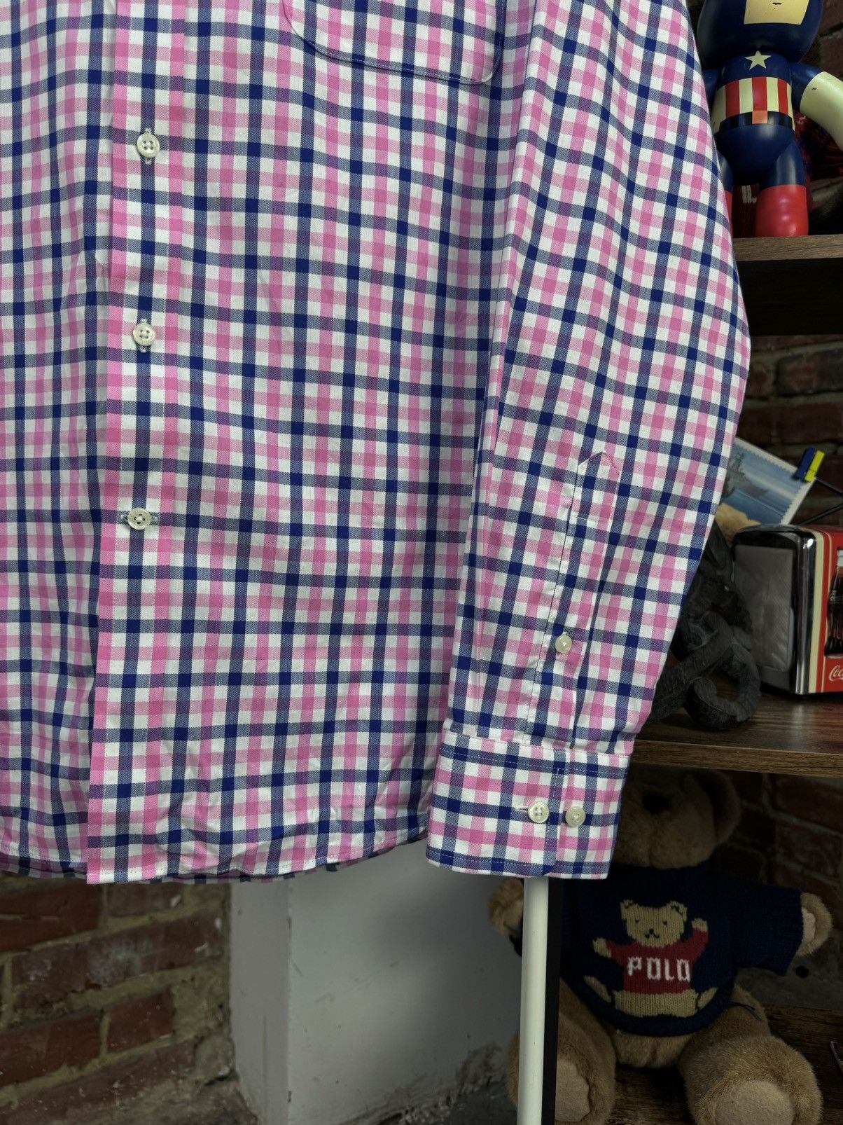 Lauren Ralph Lauren × Ralph Lauren Lauren Ralph Lauren Black Label Pink Multicolor Shirt Size US XL / EU 56 / 4 - 4 Thumbnail