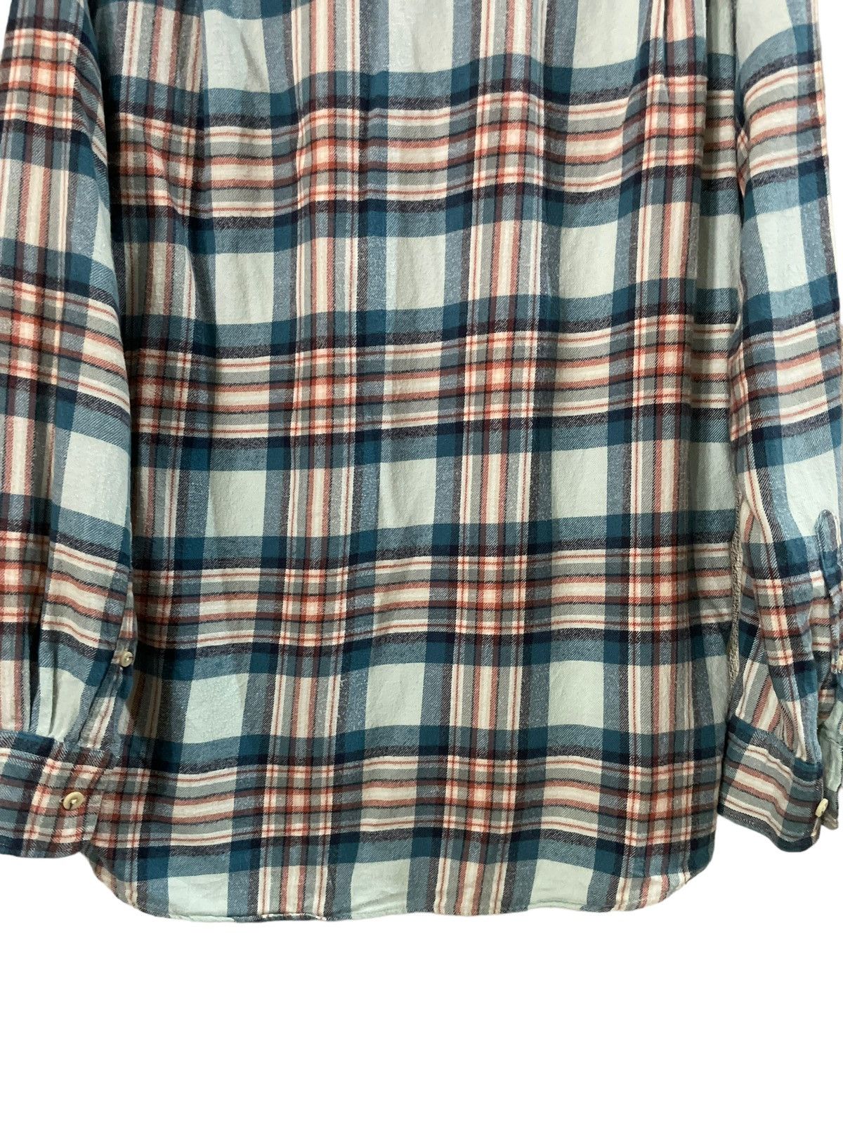 Japanese Brand × Uniqlo Vintage Uniqlo Travis Scott Style Tartan Plaid Flannel Size US M / EU 48-50 / 2 - 10 Thumbnail