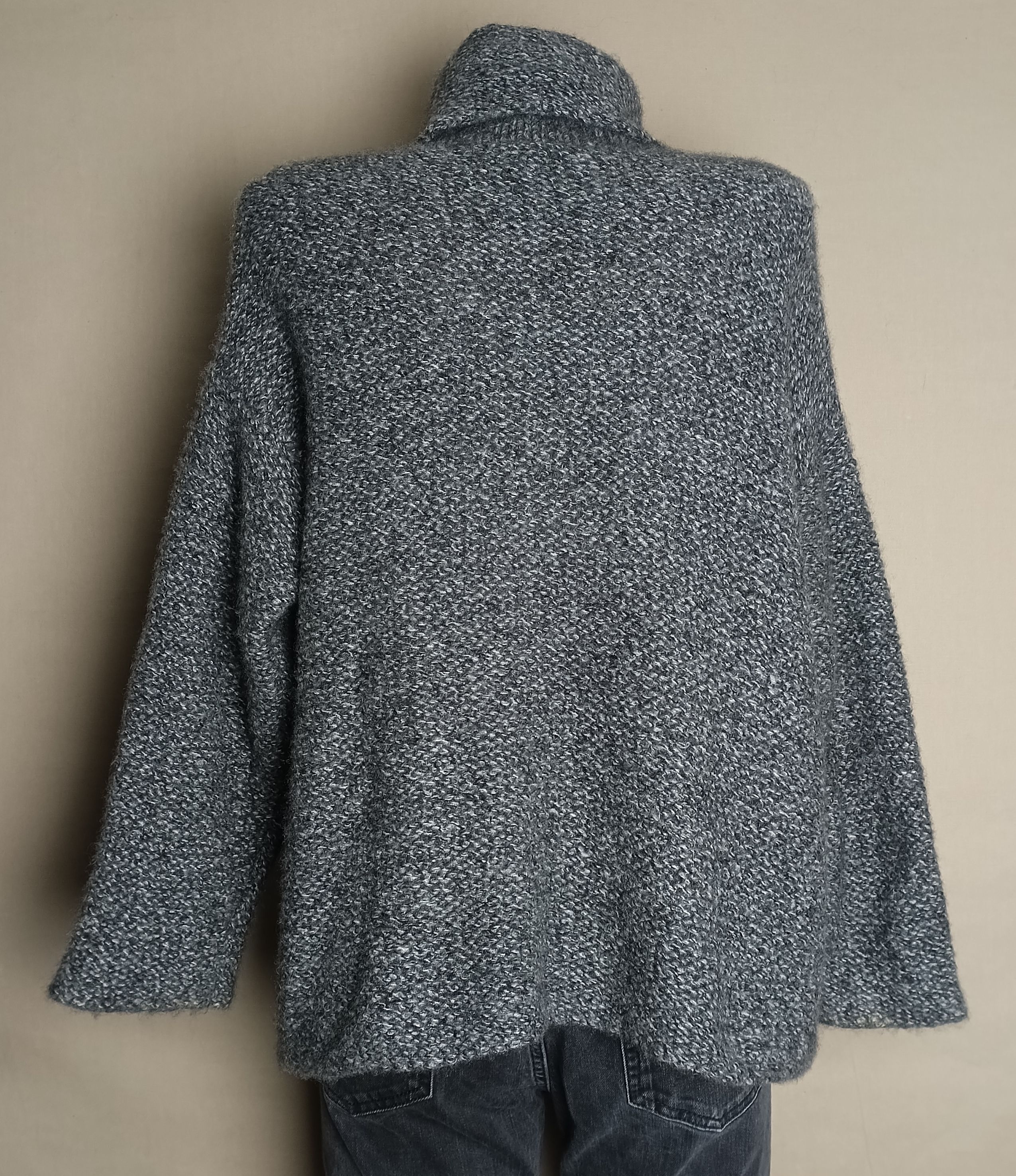 Designer LU REN Grey Cashmere Filament Silk Knit Sweater Jumper XS Size XS / US 0-2 / IT 36-38 - 2 Thumbnail
