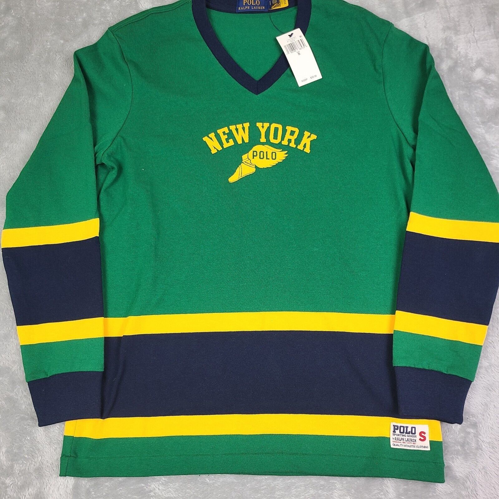 image of Polo Ralph Laurent Hockey New York Sweater Sweatshirt Pullove, Men's (Size Small)