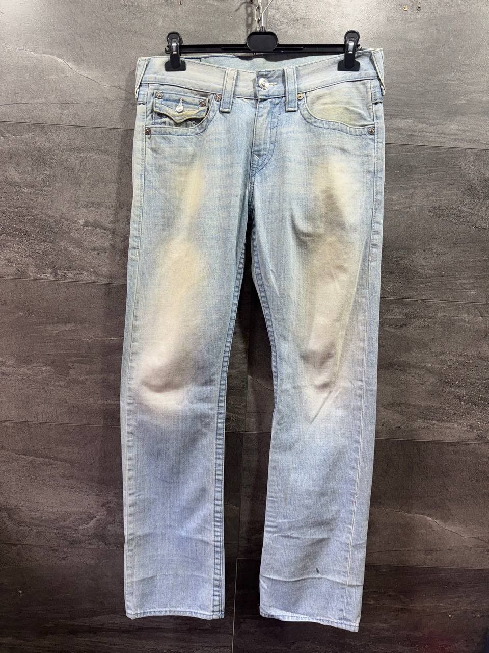 True Religion True Religion Men's Ricky Straight Denim Jeans Size US 32 / EU 48 - 2 Thumbnail