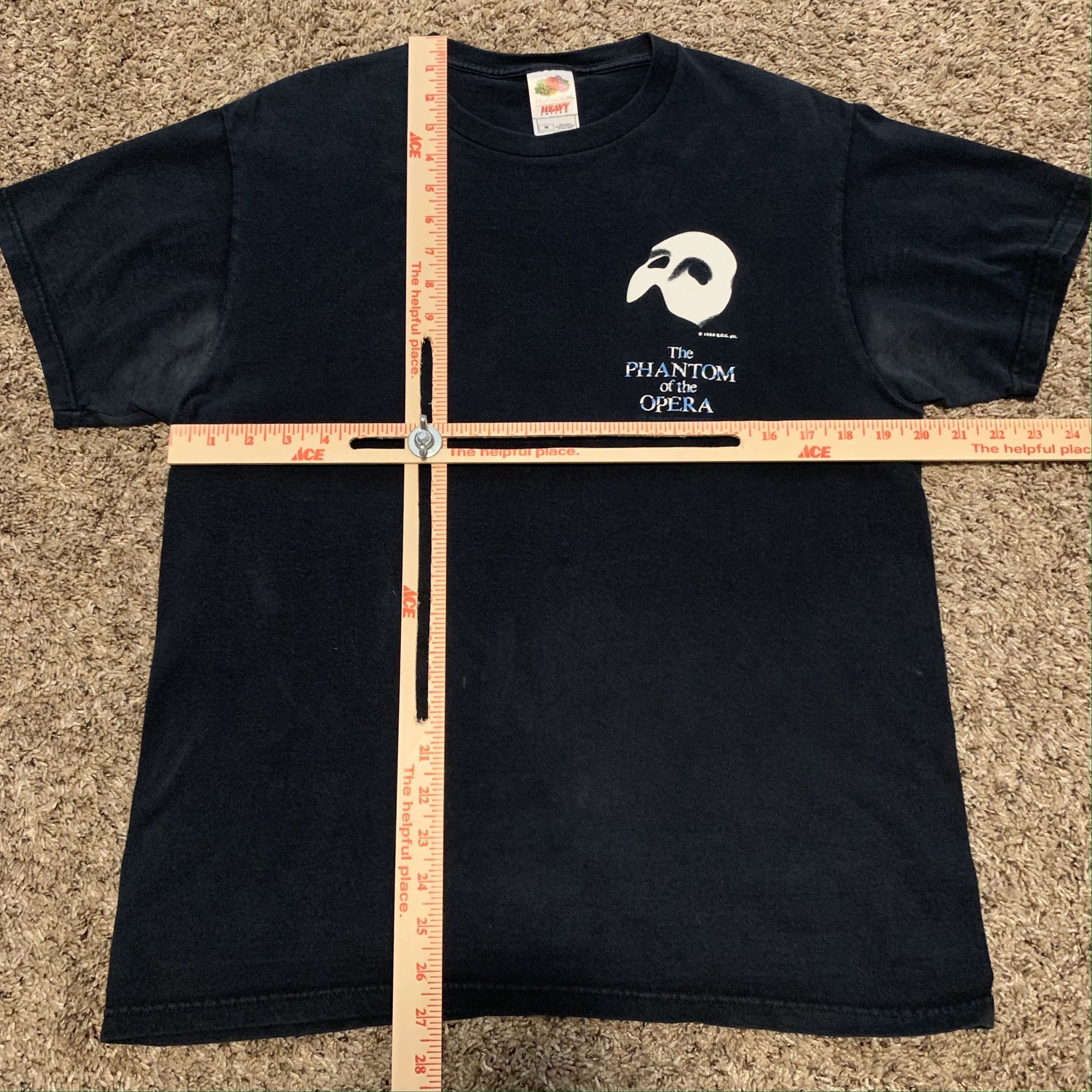 Fruit Of The Loom VINTAGE PHANTOM OF THE OPERA T-SHIRT Size US M / EU 48-50 / 2 - 7 Thumbnail