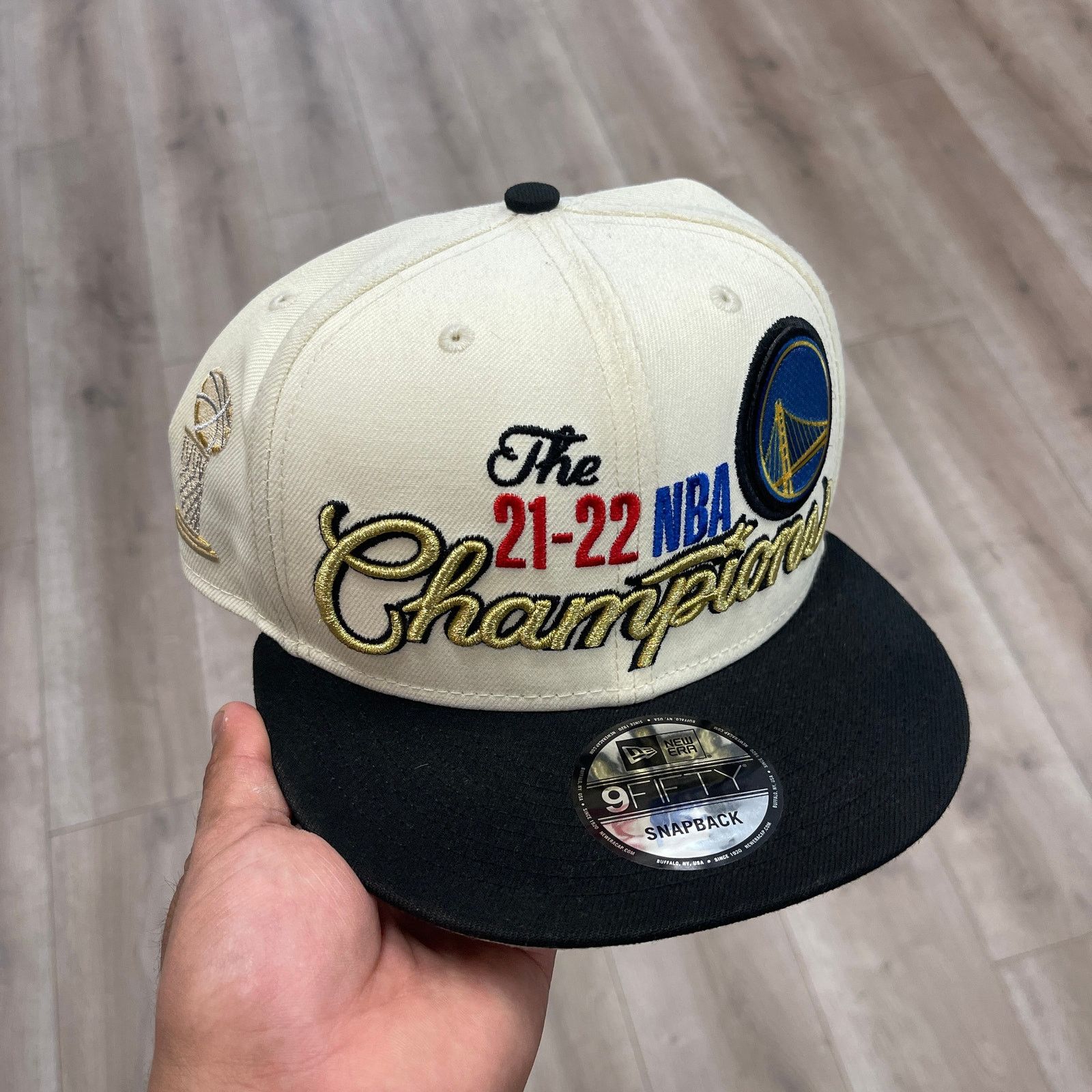 New Era 2022 Golden State Warriors Championship snapback cap Hat Size ONE SIZE - 1 Thumbnail