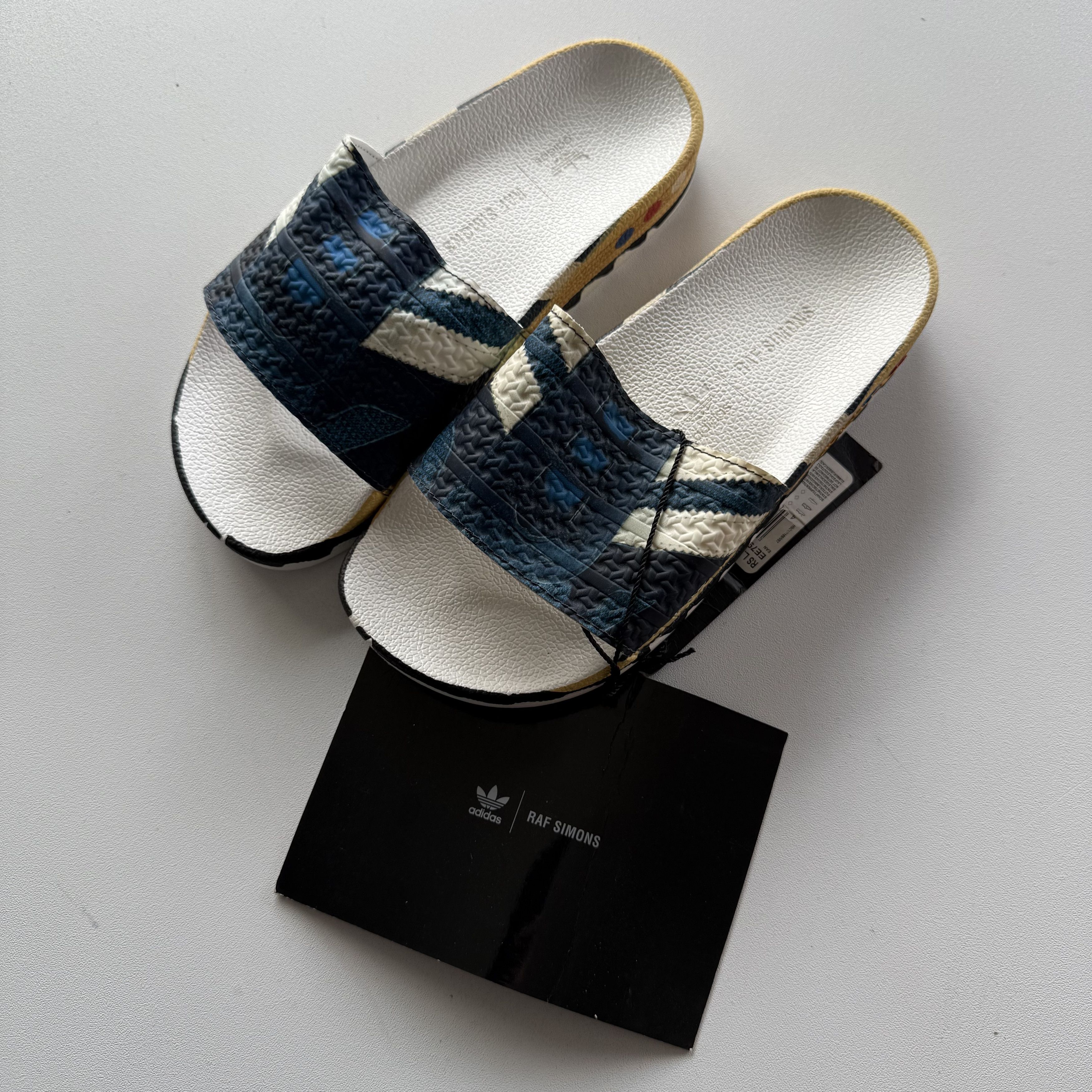 Adidas × Raf Simons 2019 Raf Simons x Adidas LA Adilette Slides 'Trompe L'oeil' Size US 5 / EU 37 - 3 Thumbnail
