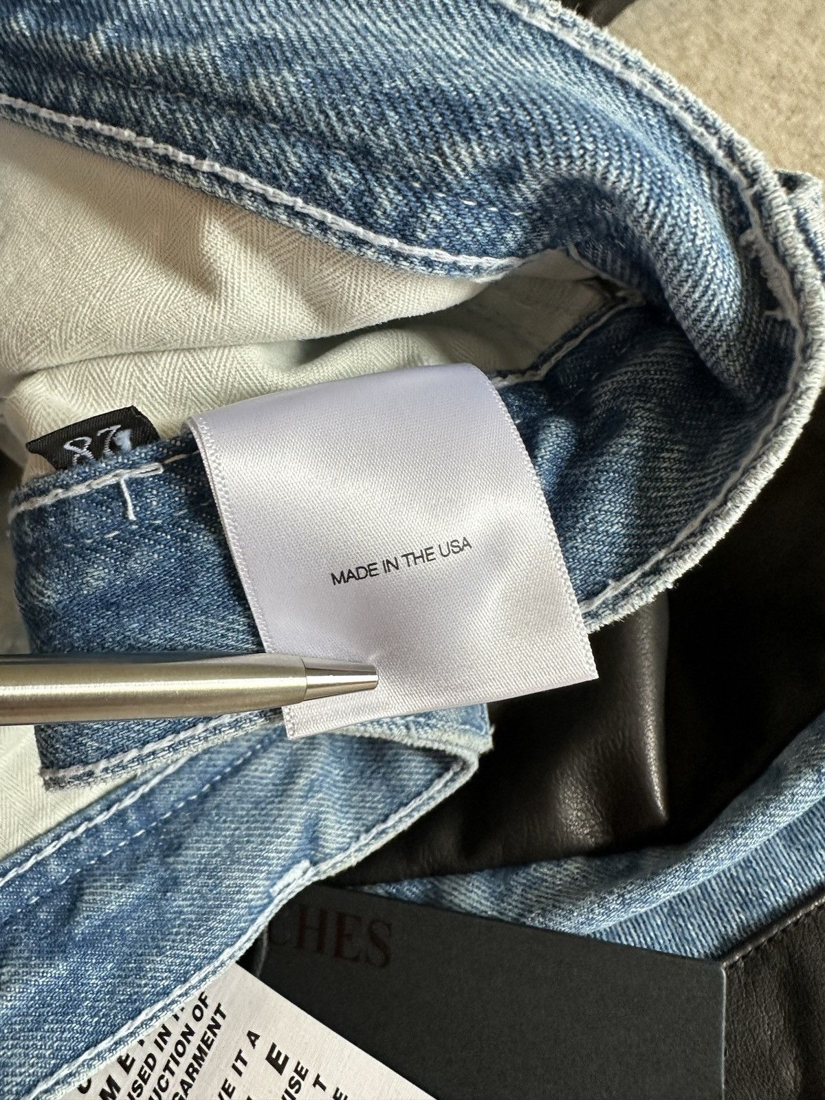 Enfants Riches Deprimes Enfants Riches Déprimés leather denim carpenter denim jeans Size US 28 / EU 44 - 12 Thumbnail