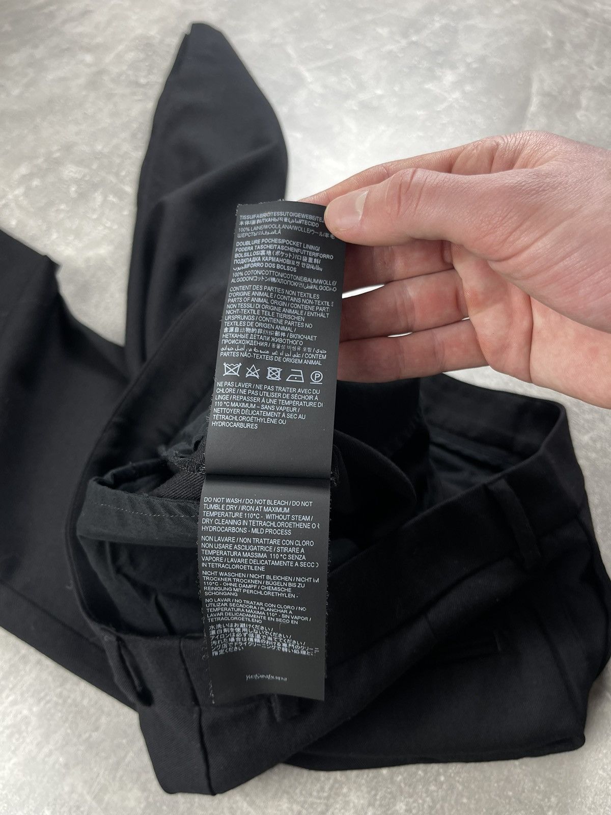 Saint Laurent Paris Saint Laurent Paris Uniform Slim Tapered Pants Black F38 S Size 40" / US 18 - 12 Thumbnail
