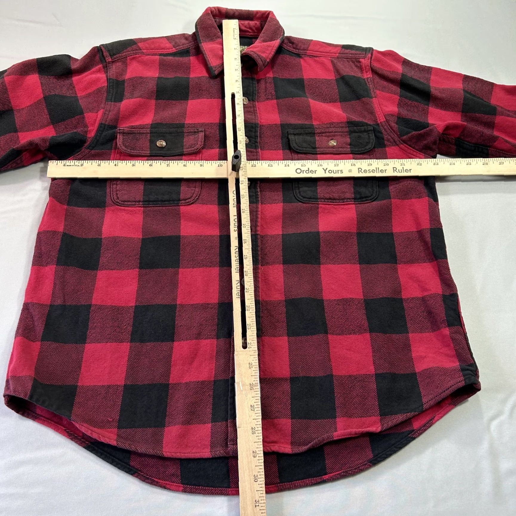Vintage Field & Stream Shirt Mens Medium Red Black Buffalo Plaid Flannel Outdoor Work Size US M / EU 48-50 / 2 - 5 Thumbnail