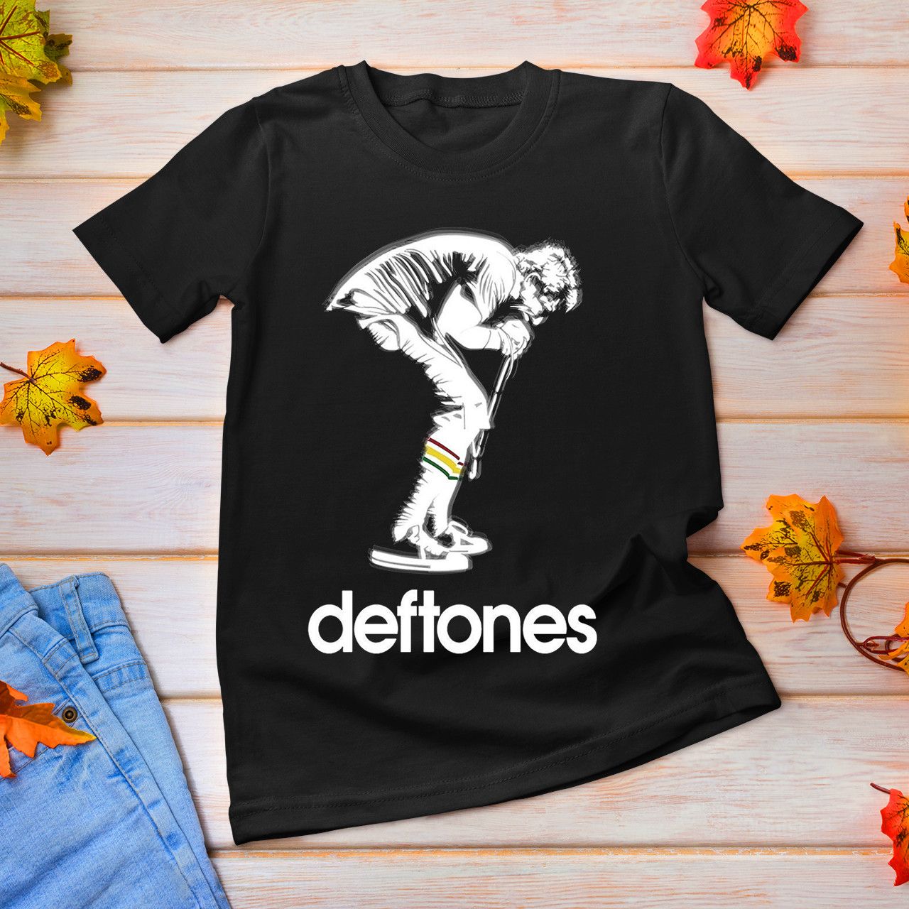 Band Tees Deftones Band T-shirt for Men Women Fans Deftones Band Tee Size US XL / EU 56 / 4 - 2 Thumbnail