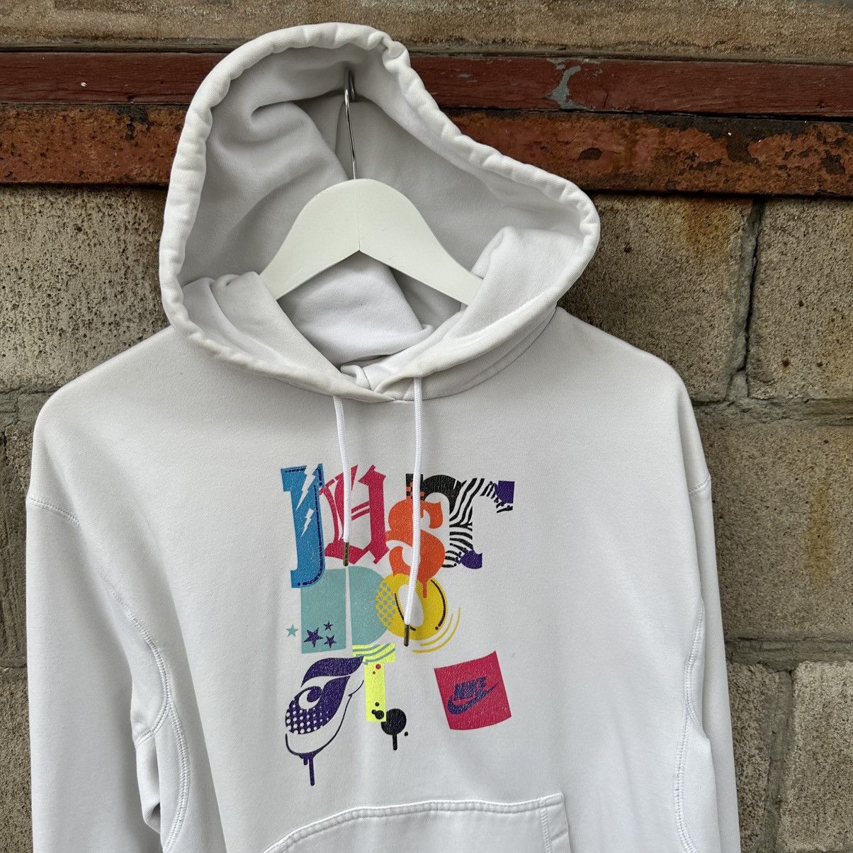 Nike VTG Nike Just Do It Hoodie Size XL Y2K 00s USA Hype Trend Size US XL / EU 56 / 4 - 4 Thumbnail