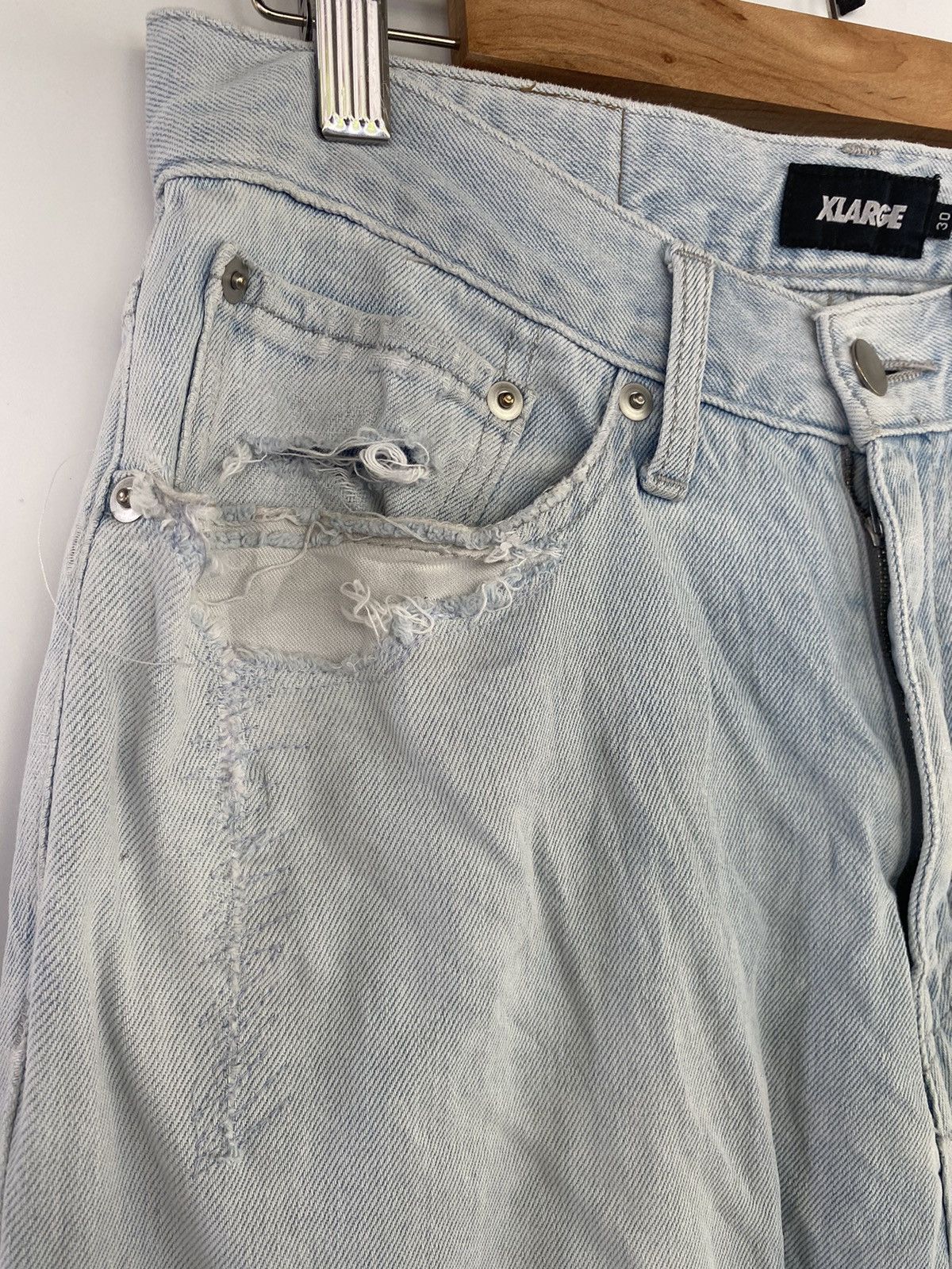 X-LARGE × Xlarge X-Large Denim Jeans Pant Light Blue Sz 30 Size US 30 / EU 46 - 7 Thumbnail