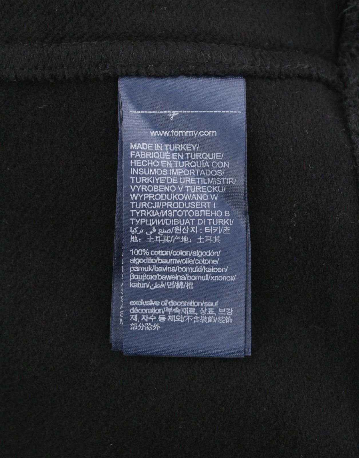 Tommy Hilfiger M Black Oversized Logo Hoodie 87415 Size M / US 6-8 / IT 42-44 - 7 Thumbnail