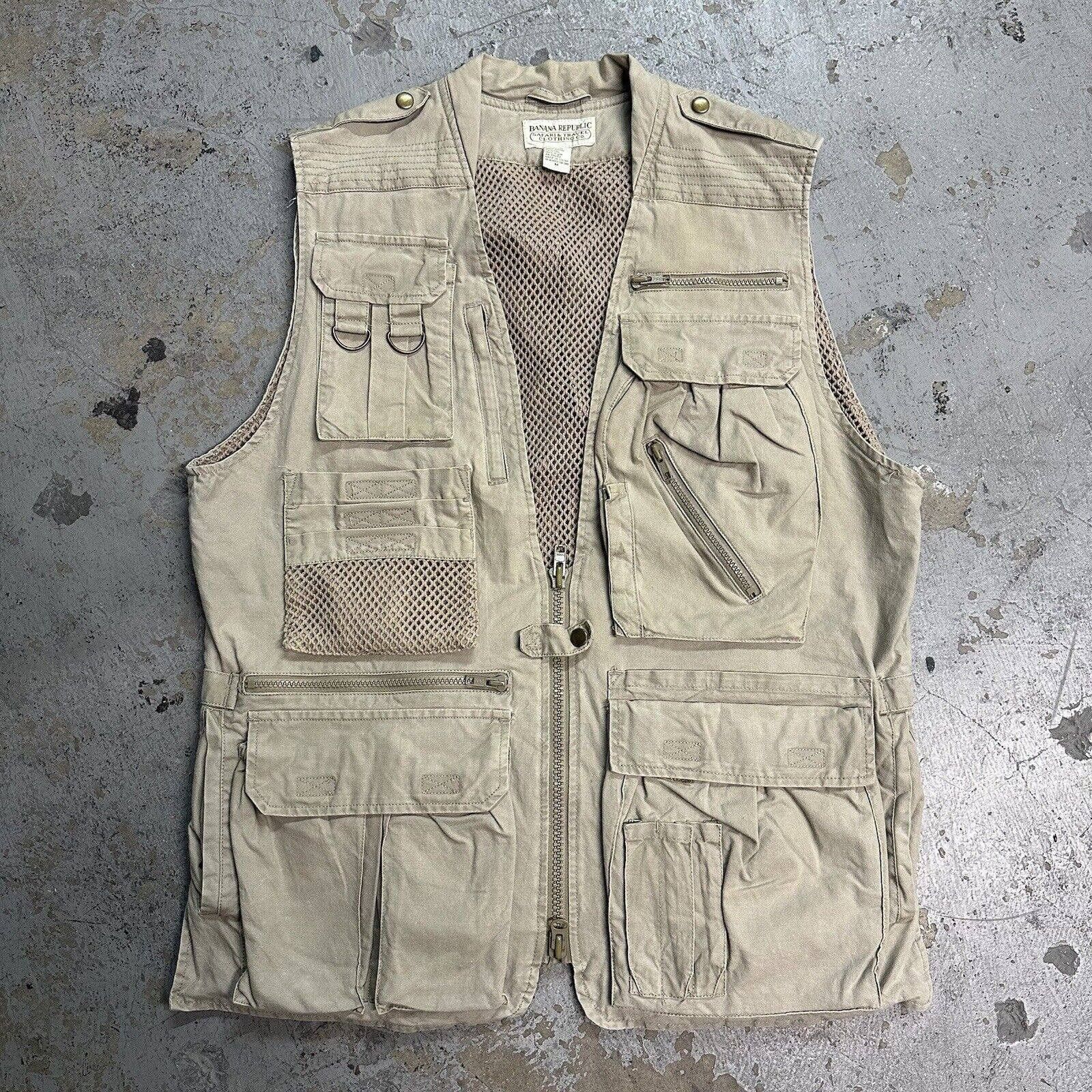 Vintage Banana Republic Safari Photography Fishing Vest