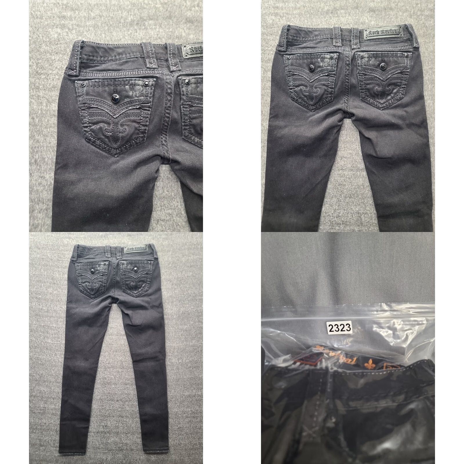 Vintage VINTAGE Rock Revival Jeans Womens 26x30 Celinda Skinny Fit Tapered Leg Ankle Cowgirl Size 26" / US 2 / IT 38 - 9 Thumbnail