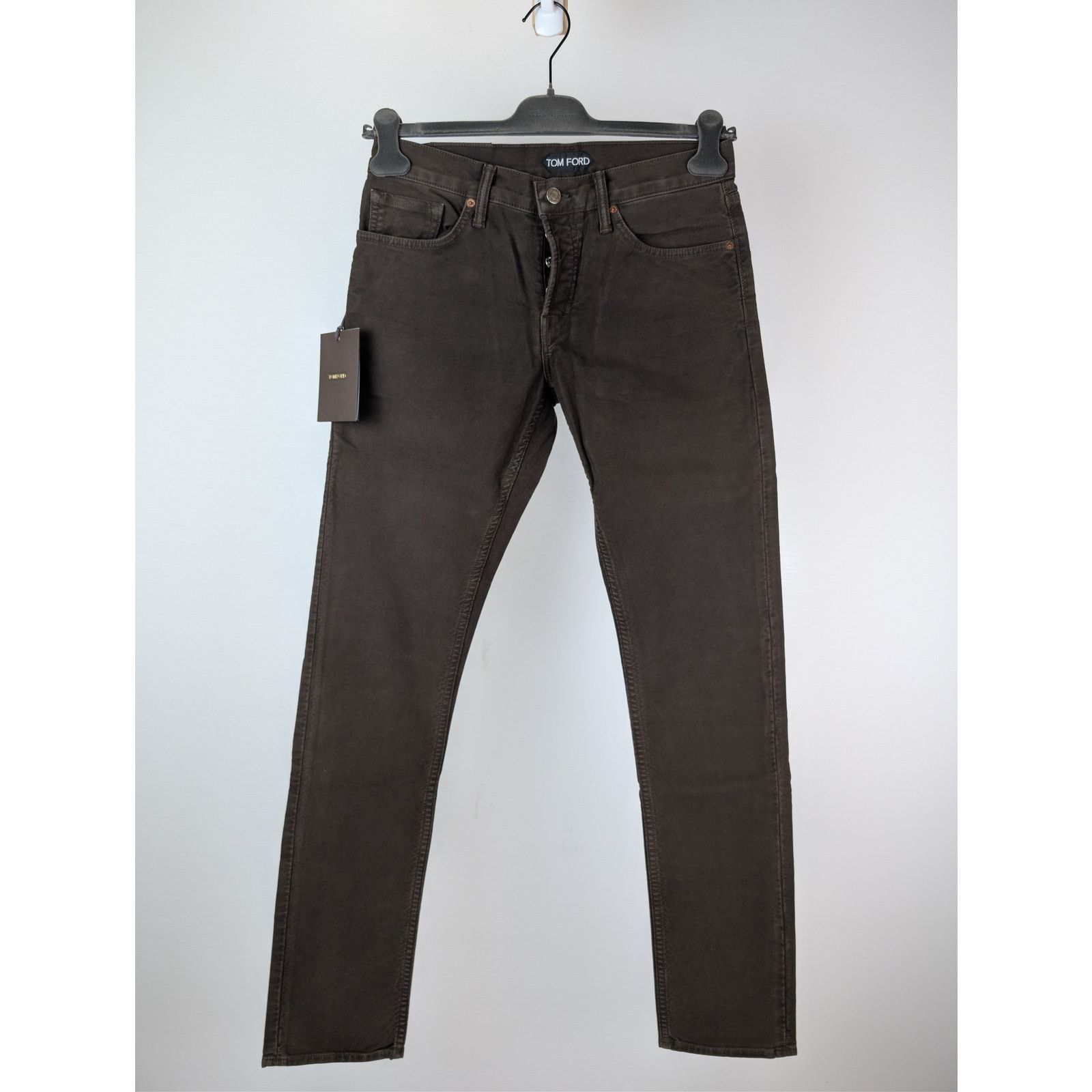 Tom Ford o1rshd1 Slim Fit Denim Jeans in Cafe Brown 30 Size US 30 / EU 46 - 8 Thumbnail