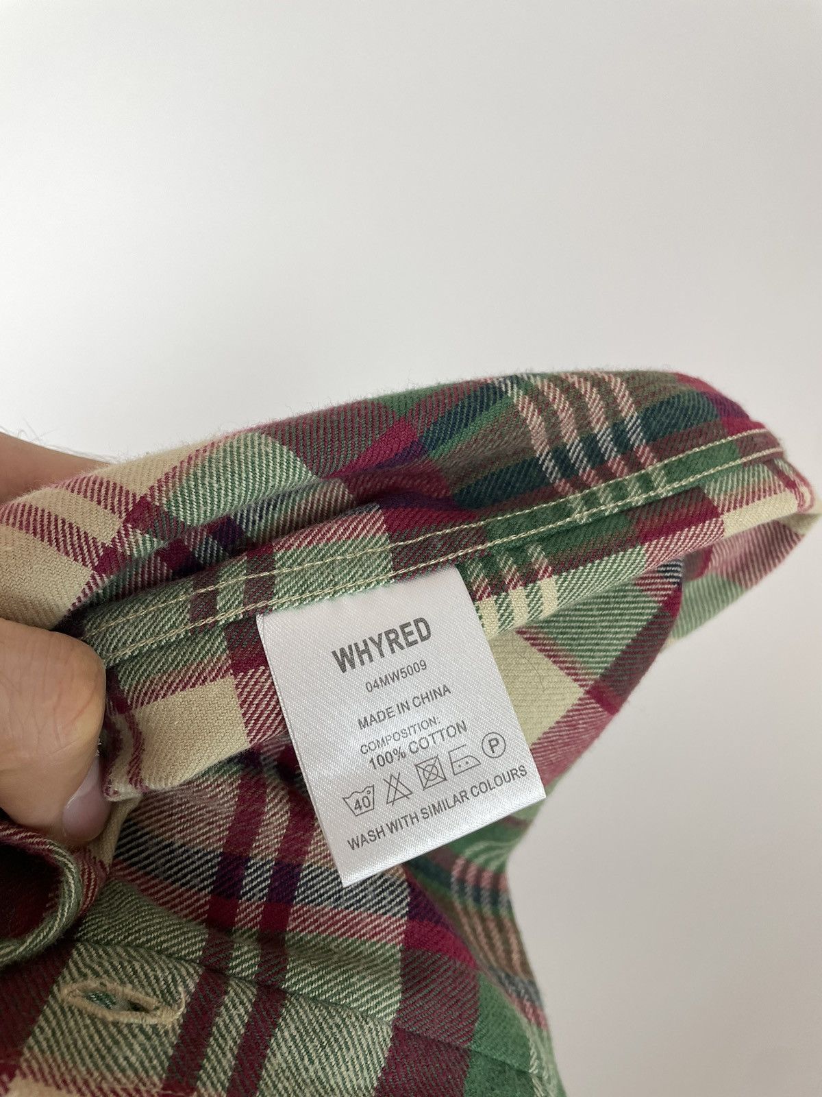 Japanese Brand × Whyred WHYRED Plaid shirt long sleeve Mens size 44 Size US S / EU 44-46 / 1 - 7 Thumbnail